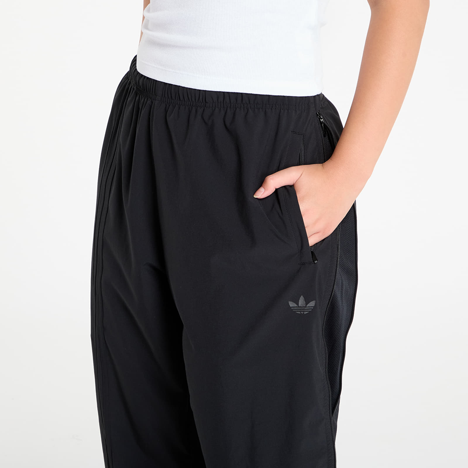Pants adidas Side Mesh Zip Pants Black