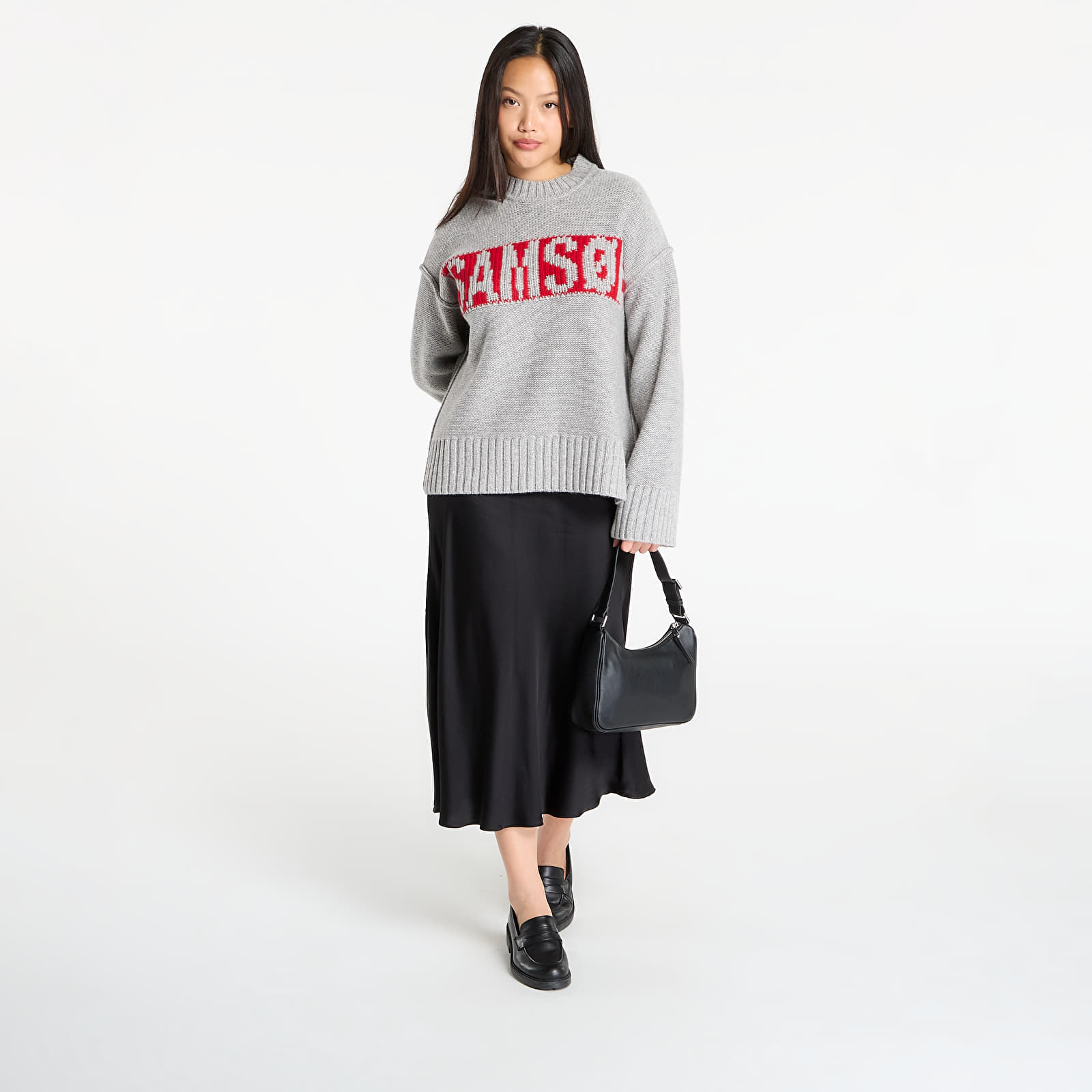 Πουλόβερ Samsøe Samsøe Sakeiku Womance Sweater Grey Melange