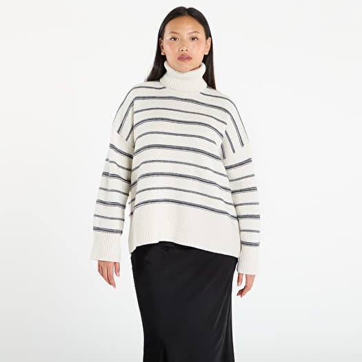 Sweater Samsøe Samsøe Sakeiku Stripe Turtleneck Clear Cream St.