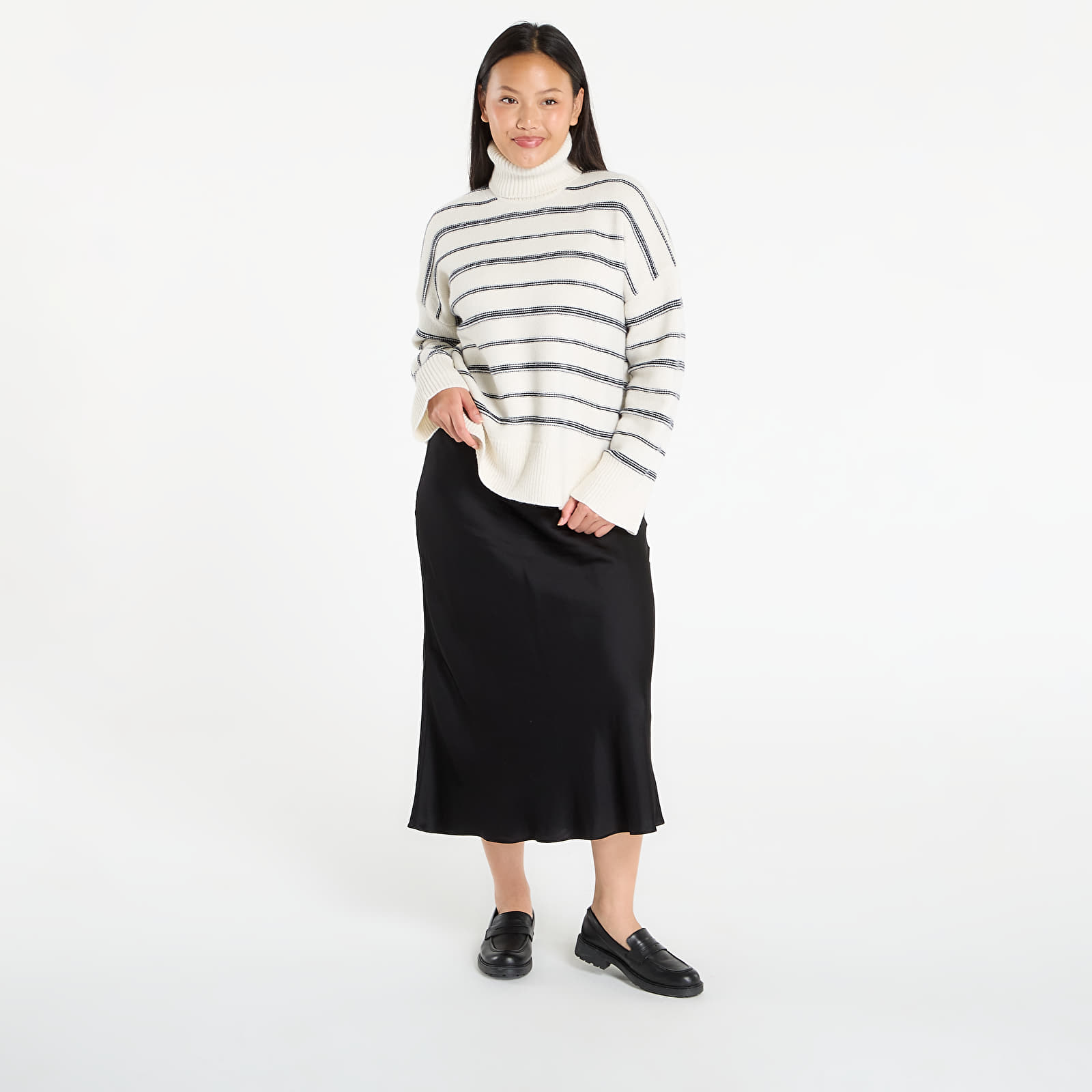 Sweaters Samsøe Samsøe Sakeiku Stripe Turtleneck Clear Cream St.