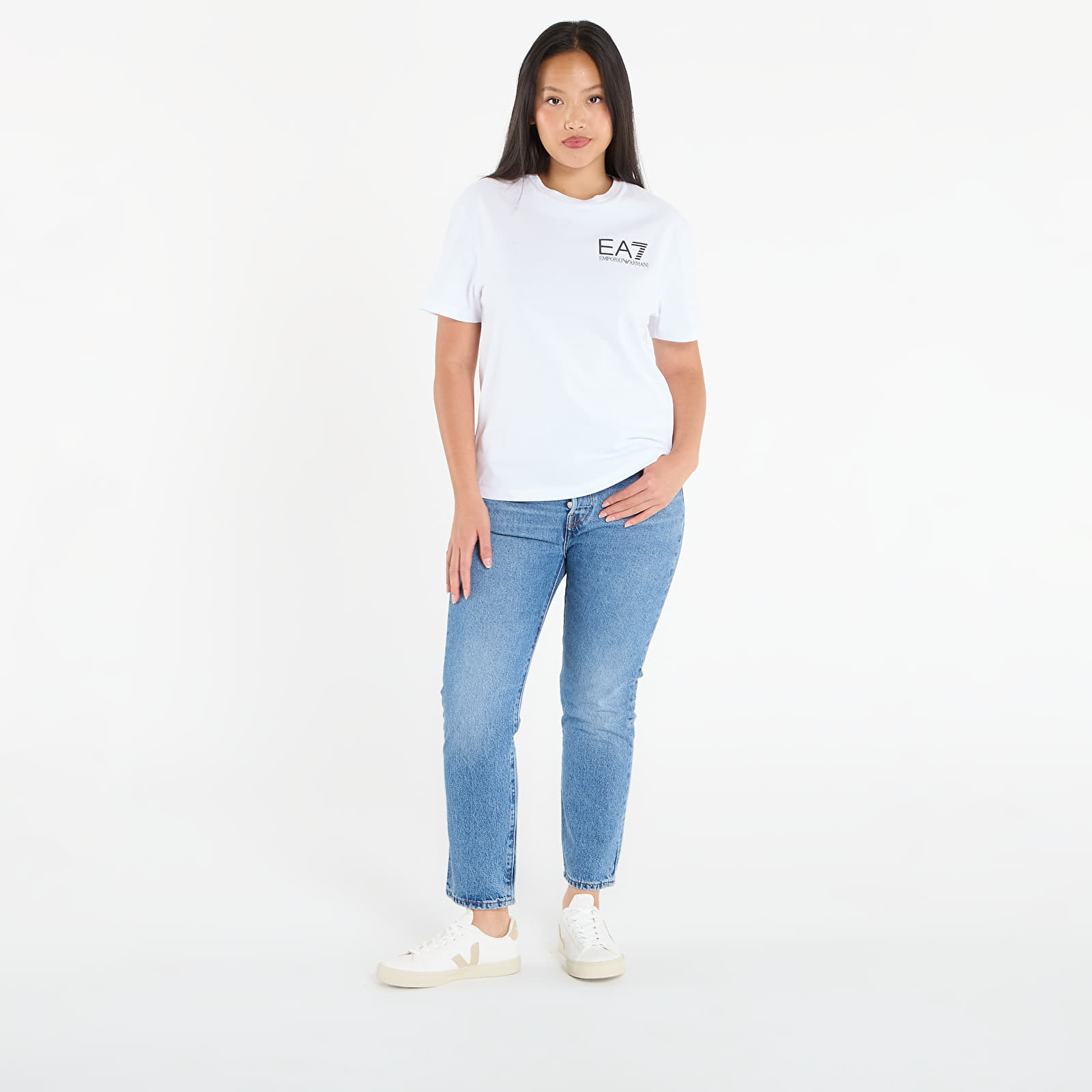T-shirts EA7 Emporio Armani Train Logo Series W Tee Ss Ext White