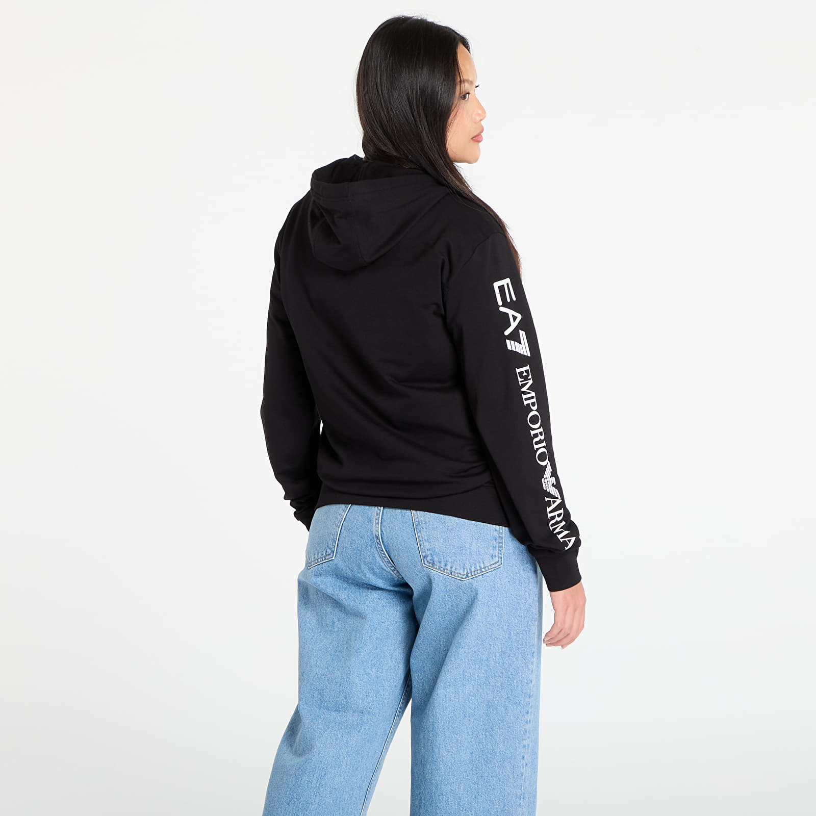 Hoodies and sweatshirts EA7 Emporio Armani Train Logo Series M Hoodie Rn Black/White