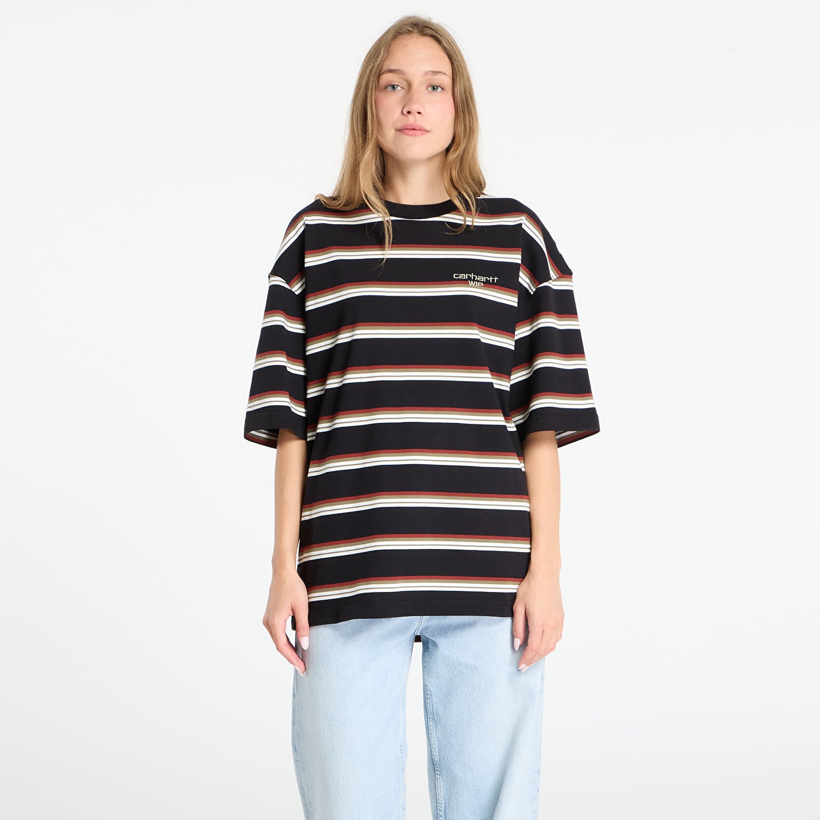 Men's T-shirts Carhartt WIP S/S Holm T-Shirt UNISEX Holm Stripe/ Black