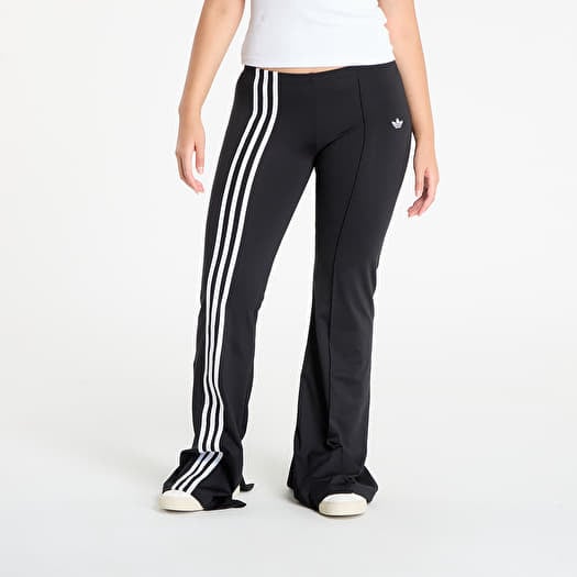 adidas Ribbon Off Placed 3-Stripes Flared Joggers Black/ Black