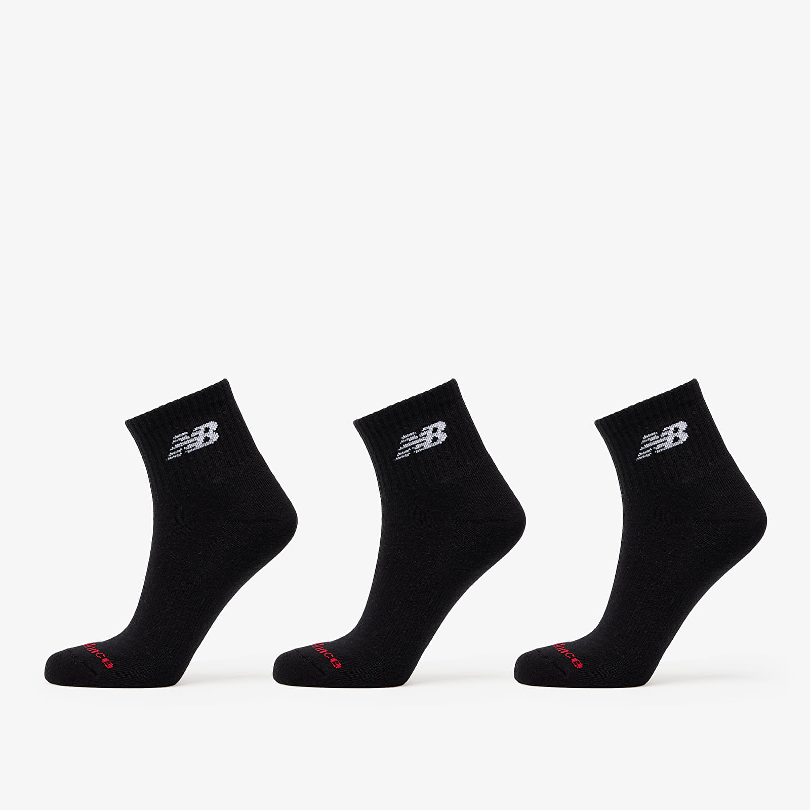 Men's socks New Balance Everyday Ankle Socks 3-Pack Black