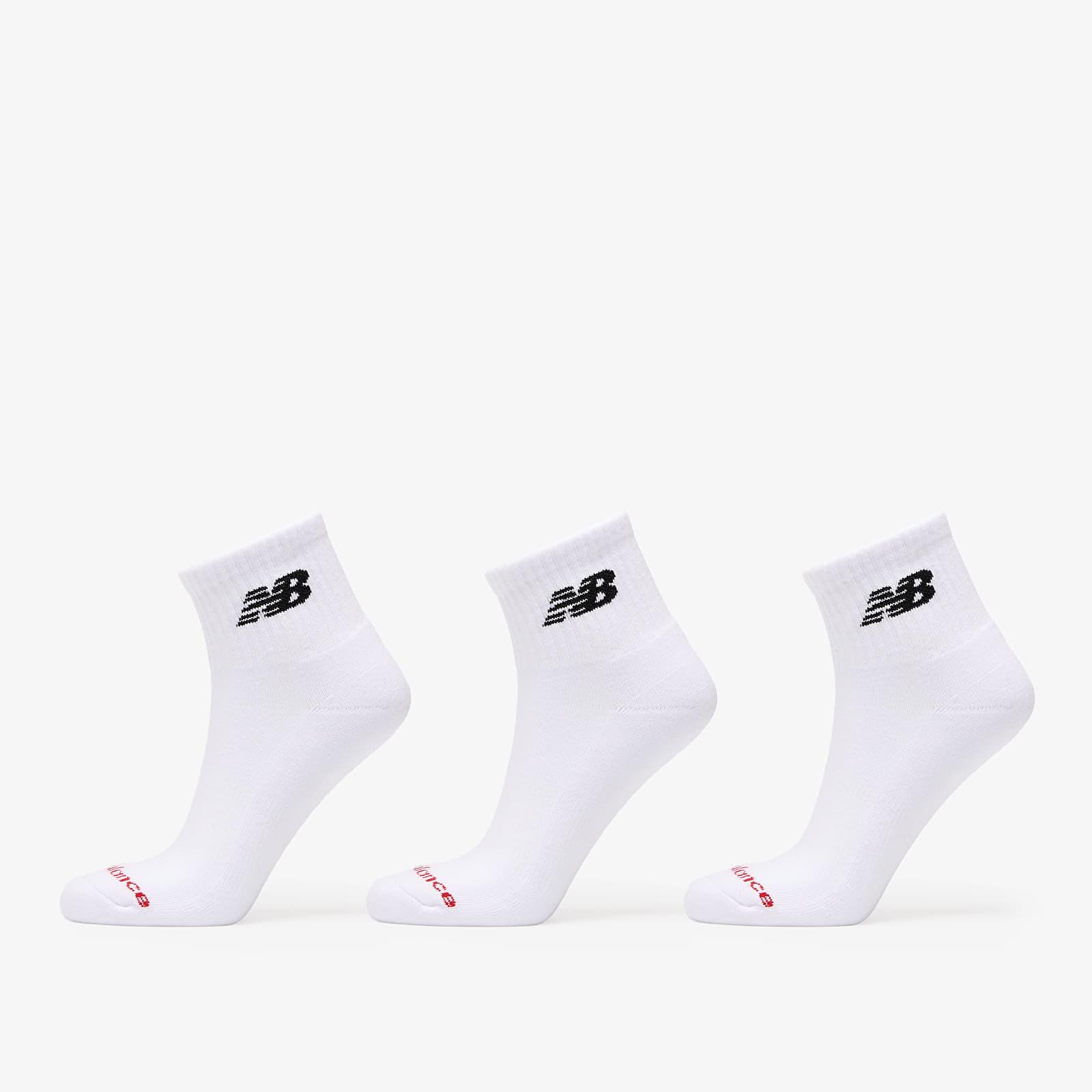 New Balance Everyday Ankle Socks 3-Pack White XL
