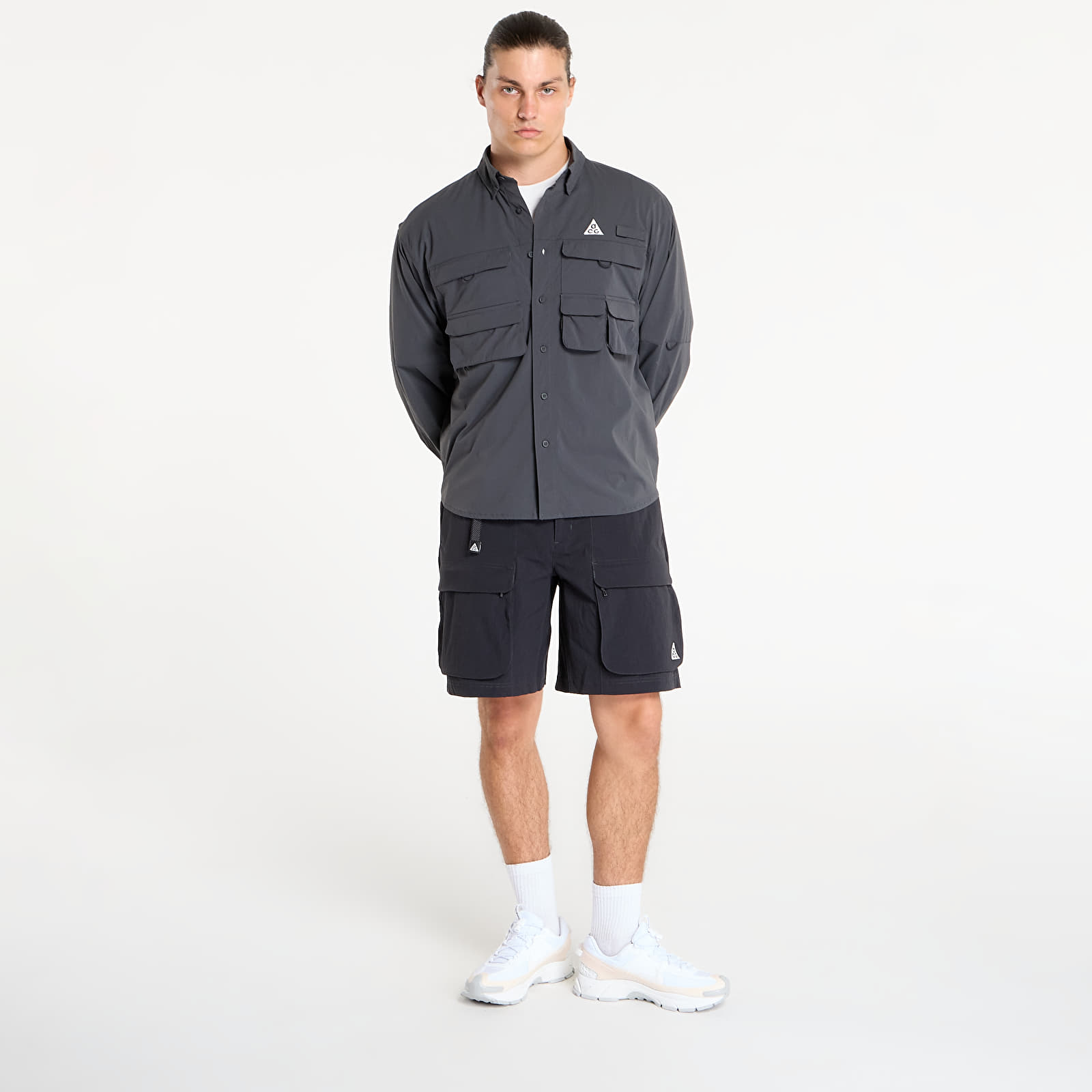 Camisas de homem Nike ACG "Orb Weaver" Dri-FIT ADV UV Long-Sleeve Shirt Anthracite/ Summit White/ Summit White