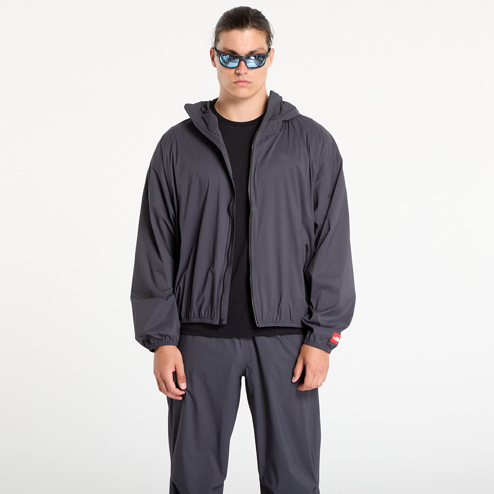 Men's jackets The North Face M Redbox Packable Hooded Wind Jacket Obsidian