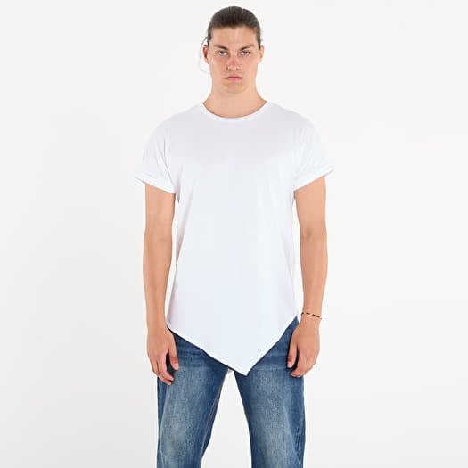 T-shirt Urban Classics Asymetric Long Tee White