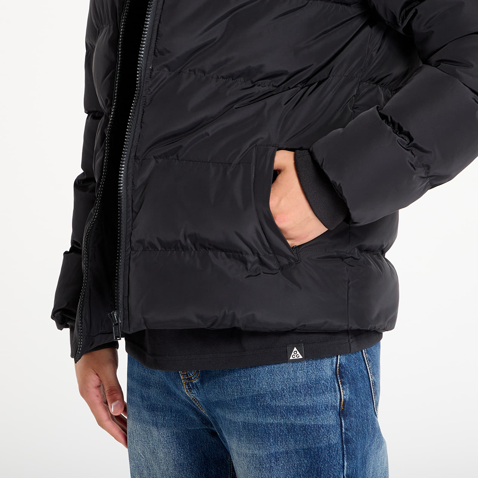 Jackets Urban Classics Hooded Puffer Jacket Black