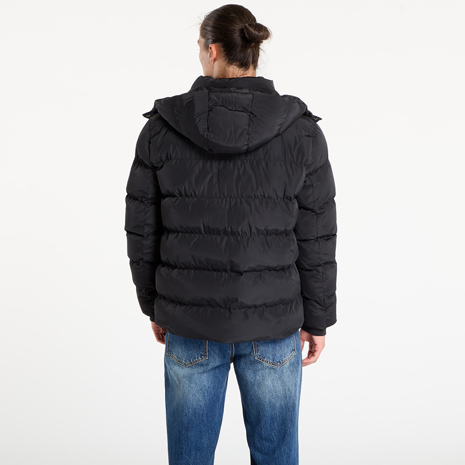 Jackets Urban Classics Hooded Puffer Jacket Black
