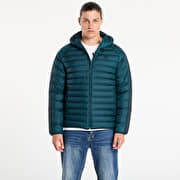 adidas Synthetic Hooded Jacket Aurora Ivy/ Black