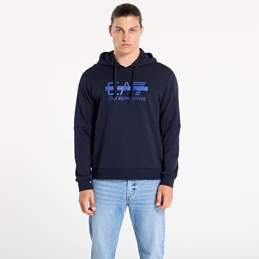 Sweatshirt EA7 Emporio Armani Train Logo Series M Hoodie Rn Armani Blue