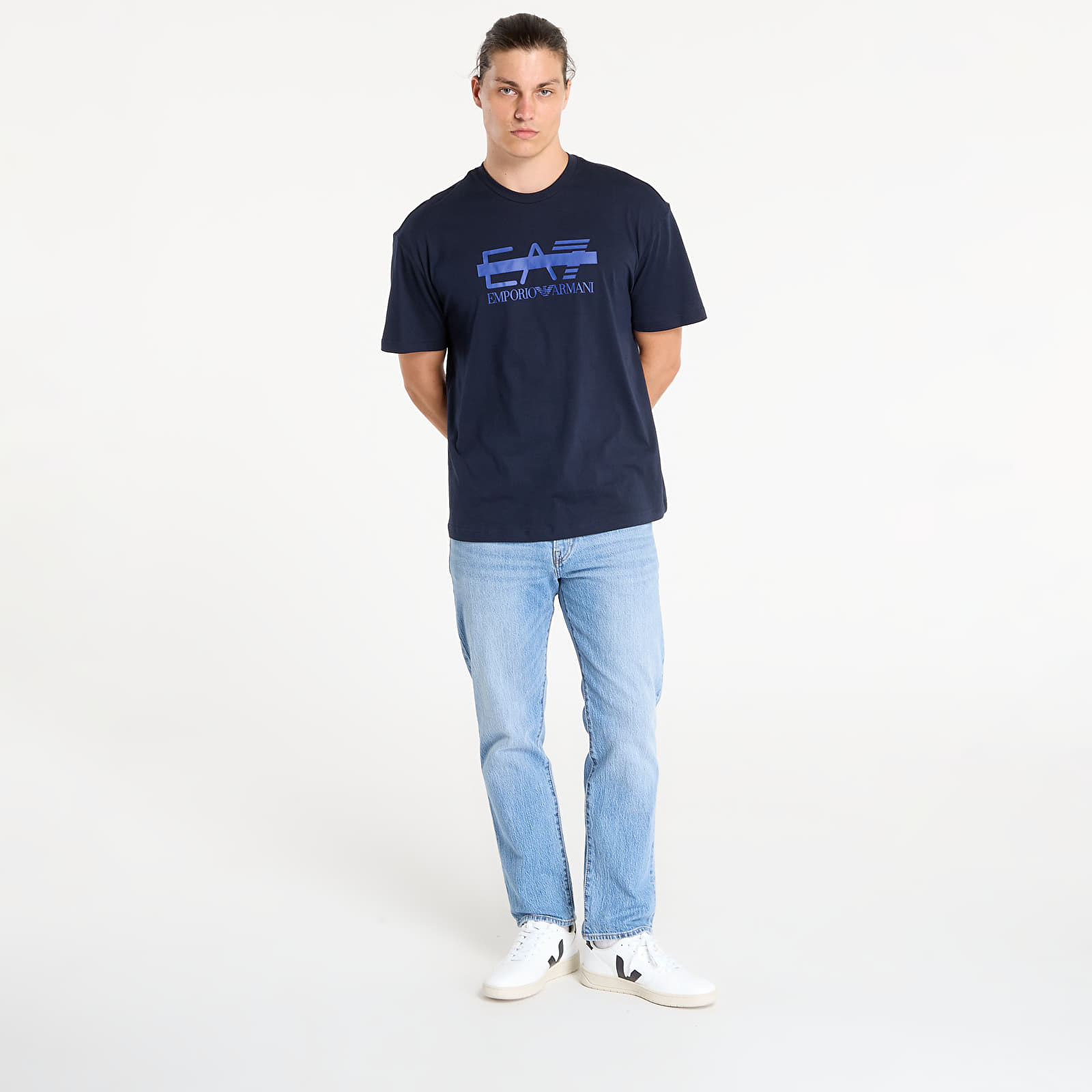 T-shirts EA7 Emporio Armani Train Logo Series M Tee Ss Log Armani Blue
