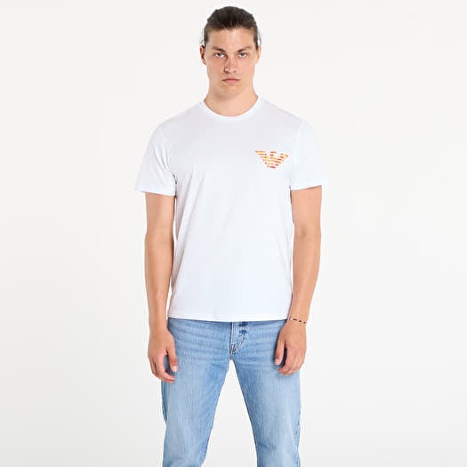 T-shirt EA7 Emporio Armani Crew Neck T-Shirt White Print Eagle