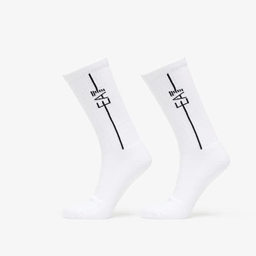 EA7 Emporio Armani Unisex Train Socks 2-Pack White/ White