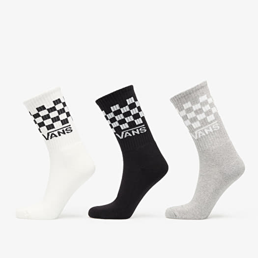 Vans Classic Check Crew 3-Pack White/ Black/ Grey