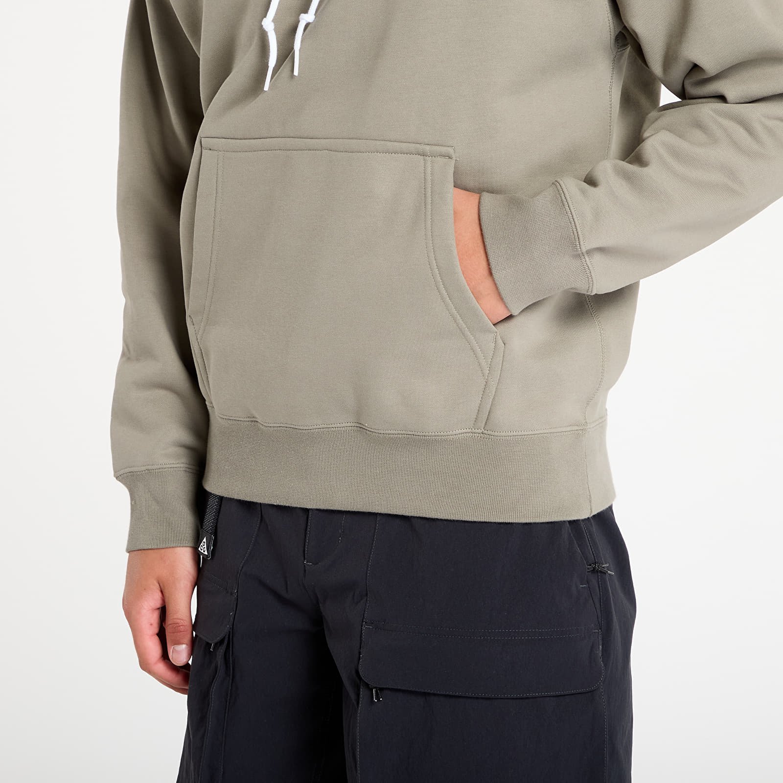 Sweatshirts til mænd Nike M Nk Solo Swoosh Fleece Po Hoodie Light Army