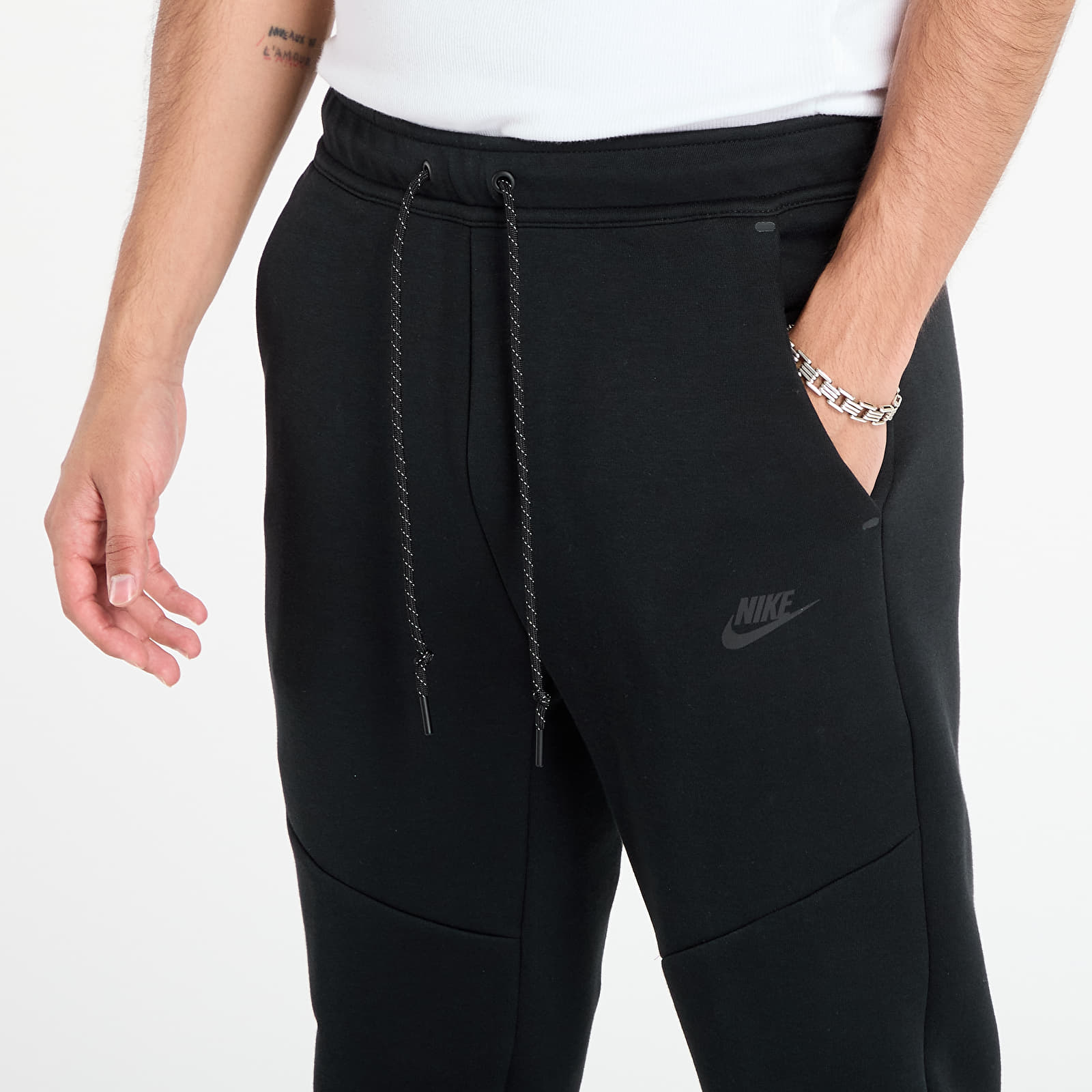 Camisolas de homem Nike Tech Men's Fleece Joggers Black/ Black