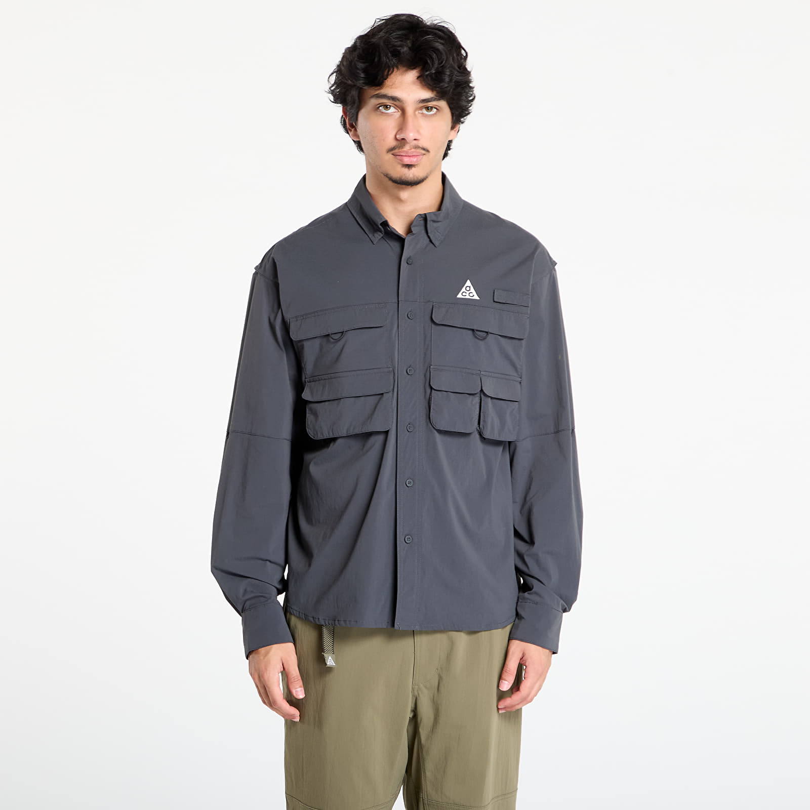 Camisas de homem Nike ACG "Orb Weaver" Dri-FIT ADV UV Long-Sleeve Shirt Anthracite/ Summit White/ Summit White