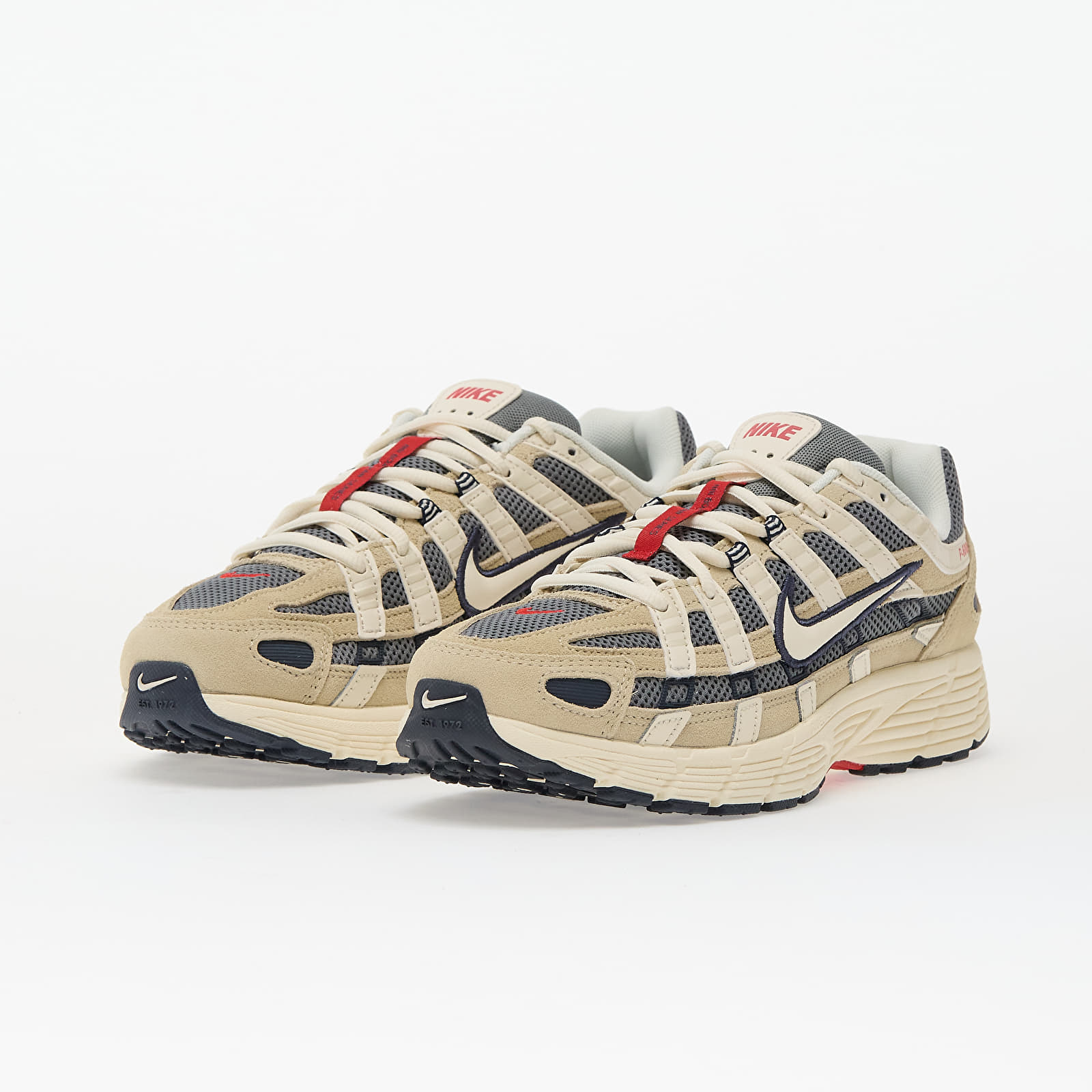 Ανδρικά παπούτσια Nike P-6000 Lt Khaki/ Pale Ivory-Thunder Blue-Cool Grey-Univ Red