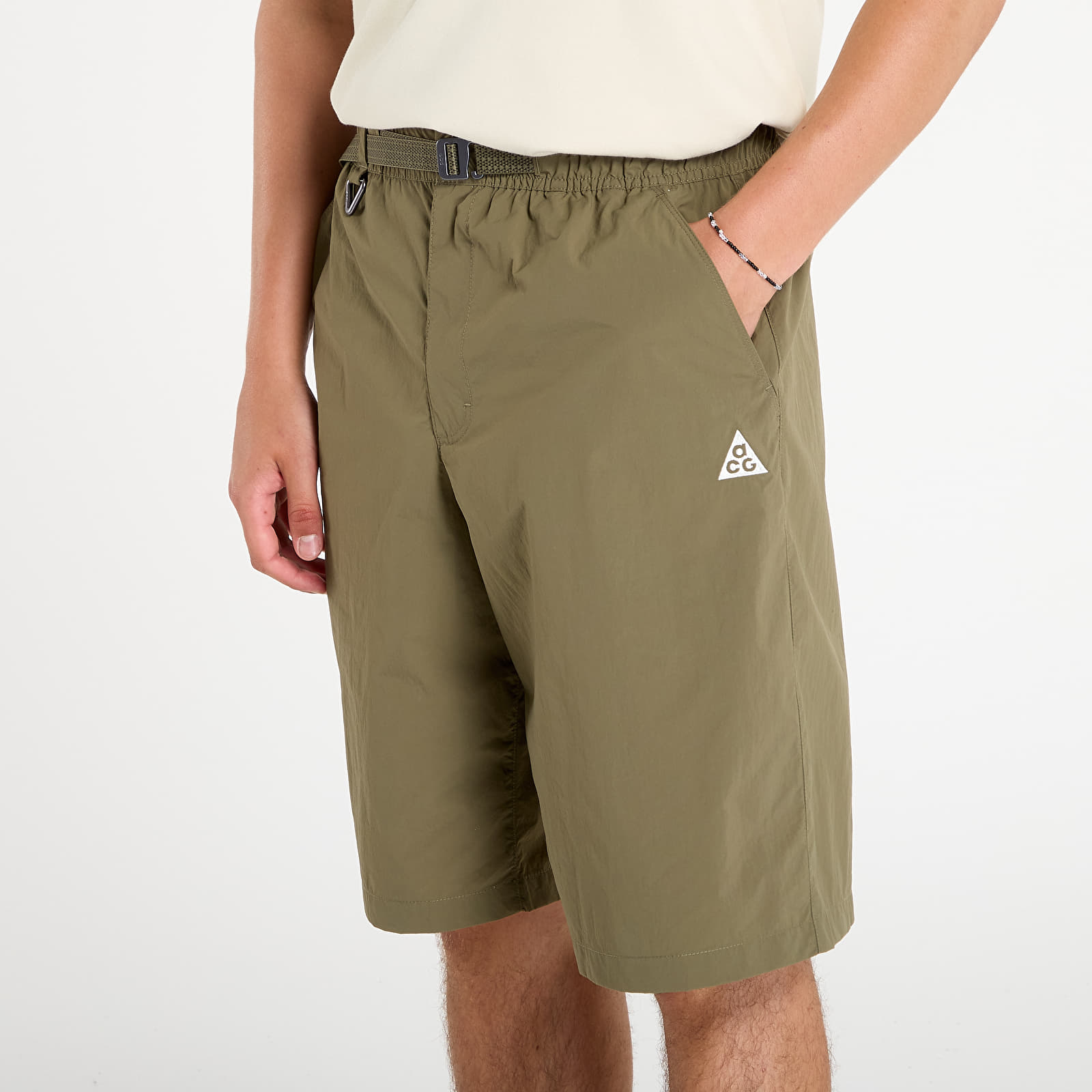 Men's shorts Nike ACG "Orb Weaver" UV Repel Oversized Shorts Medium Olive/ Medium Olive/ Summit White