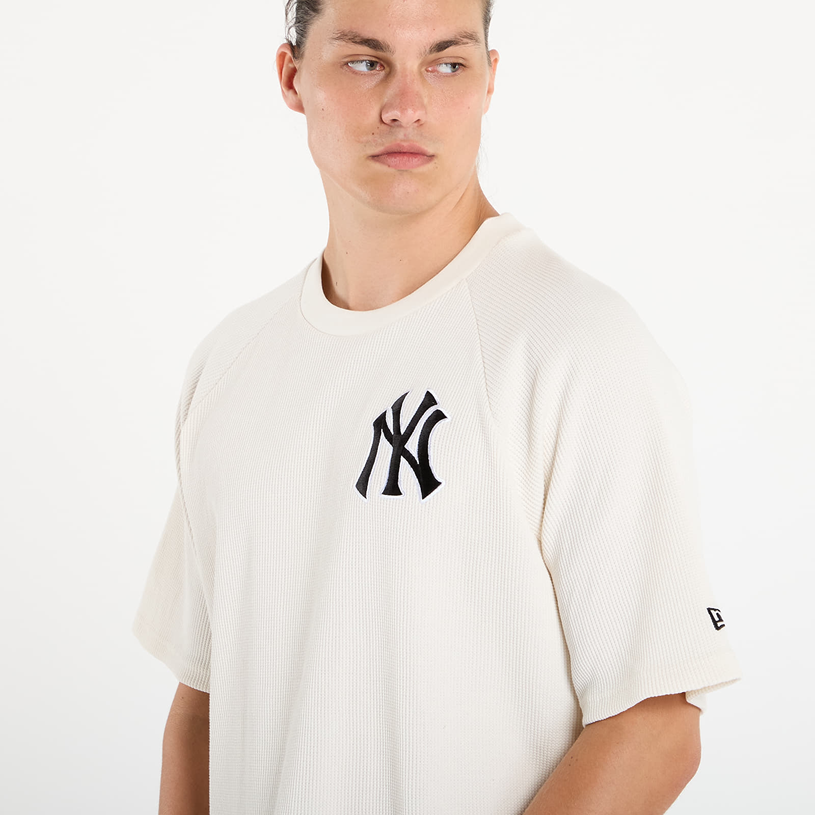 Men's T-shirts New Era MLB Waffle New York Yankees UNISEX Off White