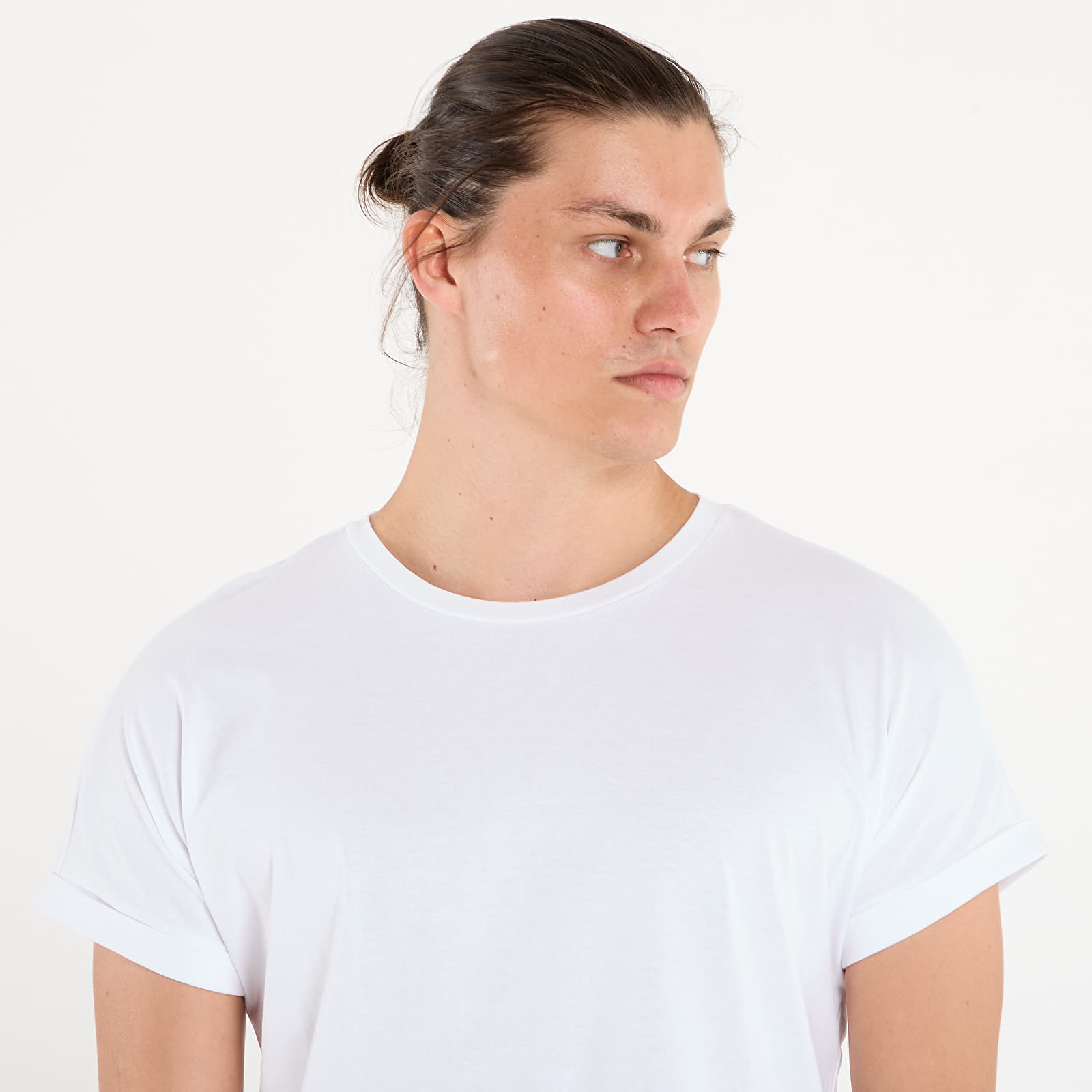T-shirts Urban Classics Asymetric Long Tee White