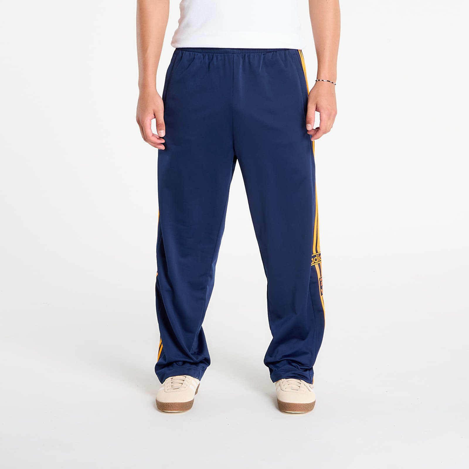 Miesten collegehousut adidas Originals Adibreak Tracksuit Bottoms Night Indigo/ Crew Orange