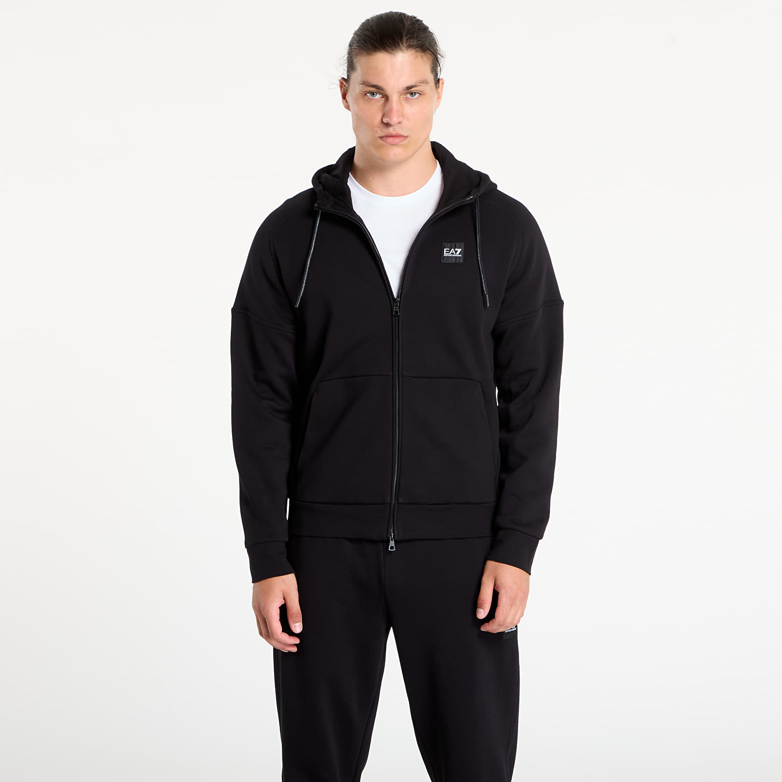 Hoodies and sweatshirts  EA7 Emporio Armani Train Visibility M T-Suit Hood Black / Cream