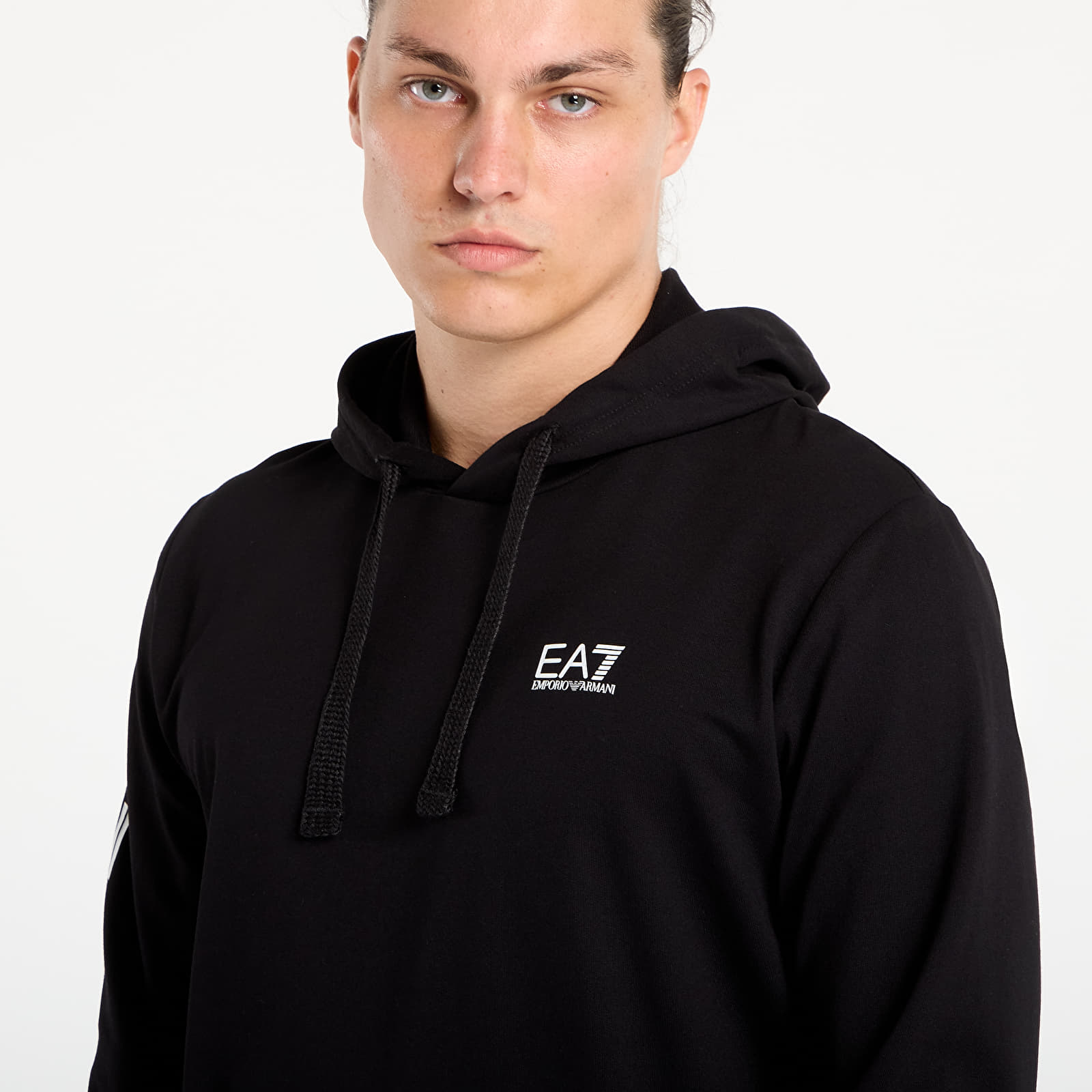 Hoodies and sweatshirts  EA7 Emporio Armani Train Logo Series M Hoodie Rn Black/White