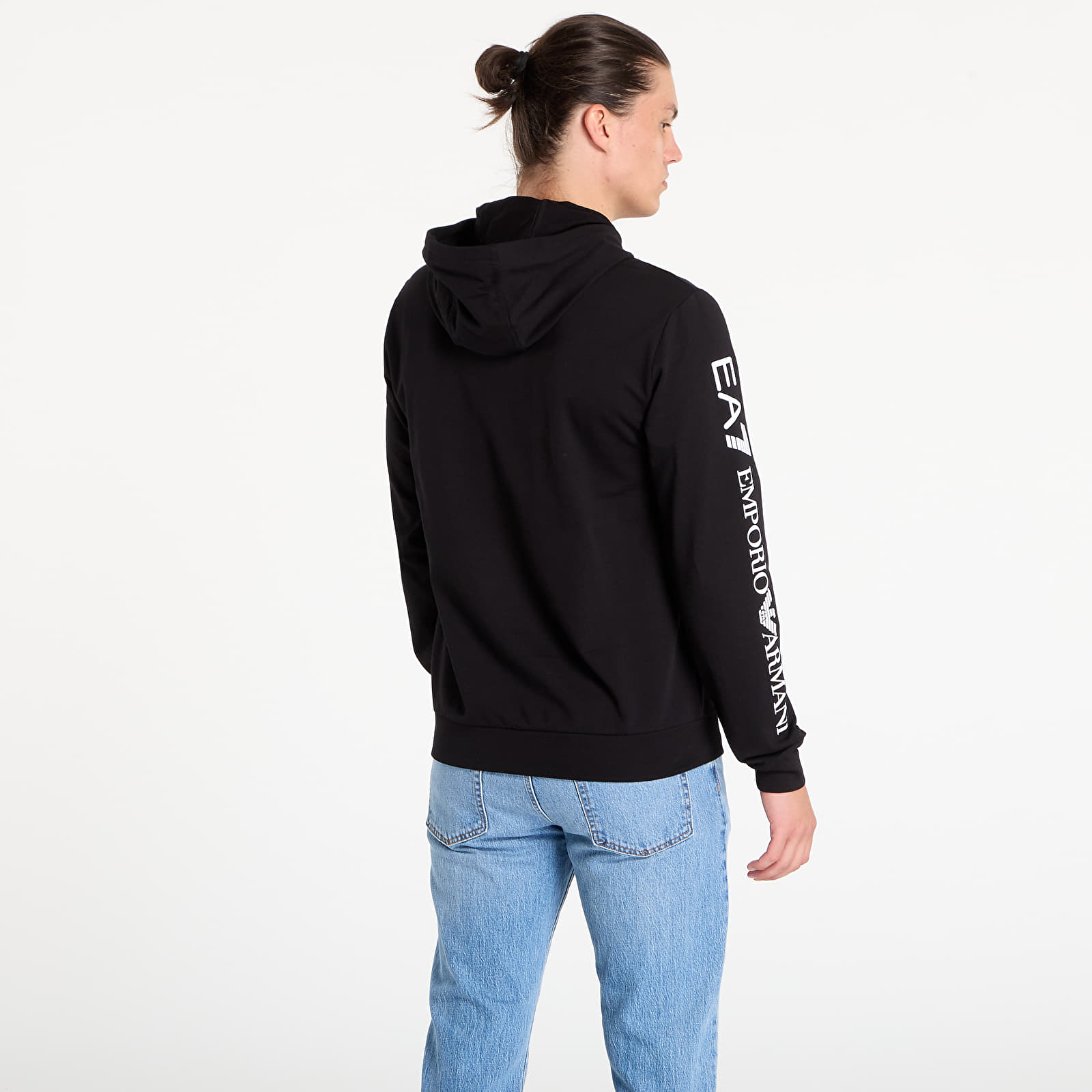 Hoodies and sweatshirts  EA7 Emporio Armani Train Logo Series M Hoodie Rn Black/White