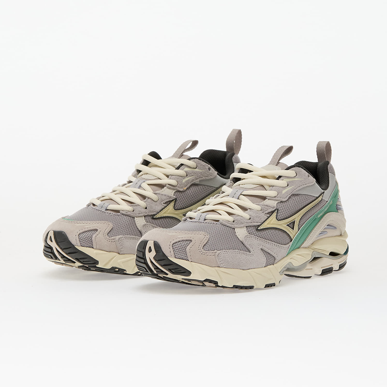 Herenschoenen Mizuno Wave Rider 10 Opal Gray/ Pristine/ Creme De Menthe