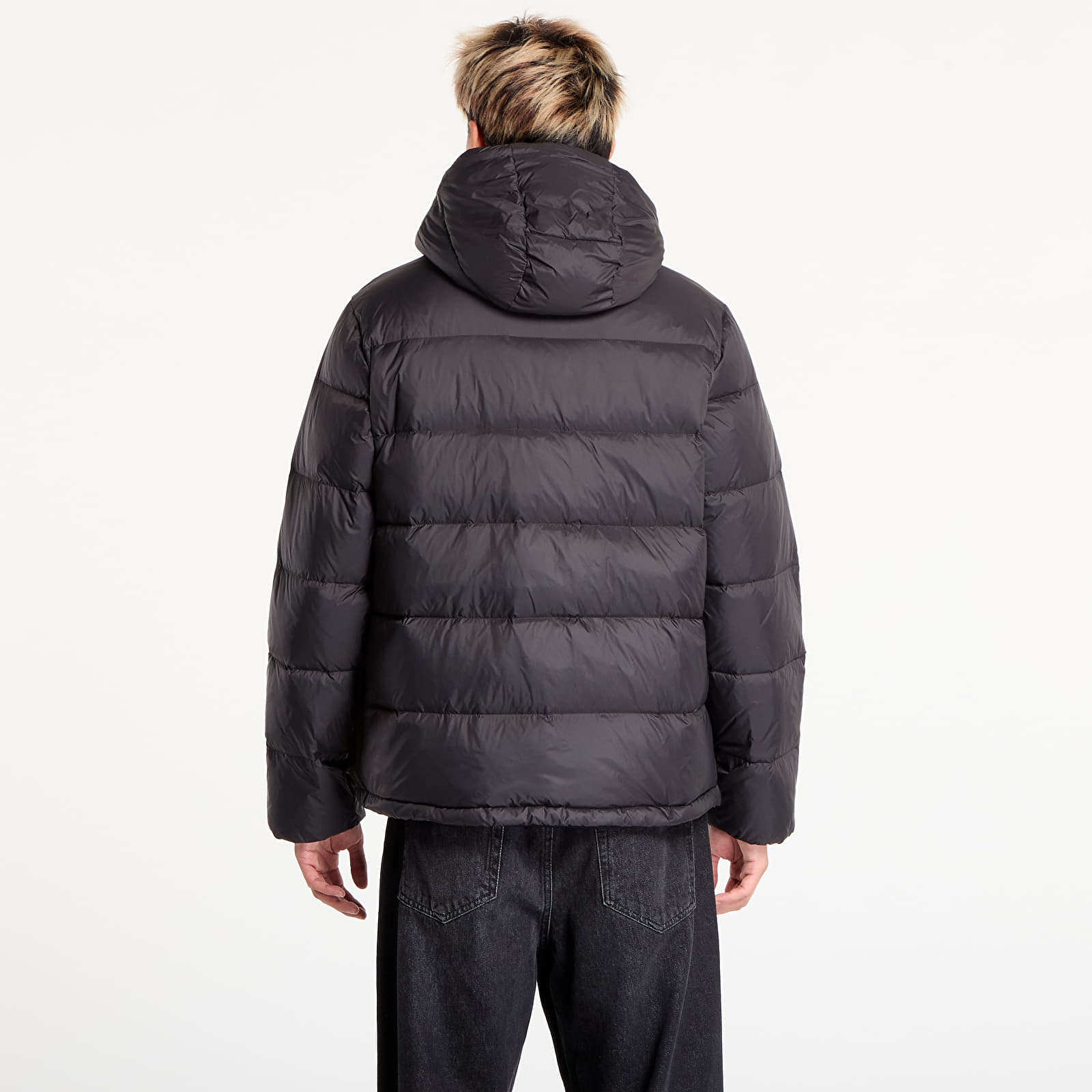 Daunenjacken für Männer Calvin Klein Jeans Ls Nylon Zip Off Hooded Jacket Black