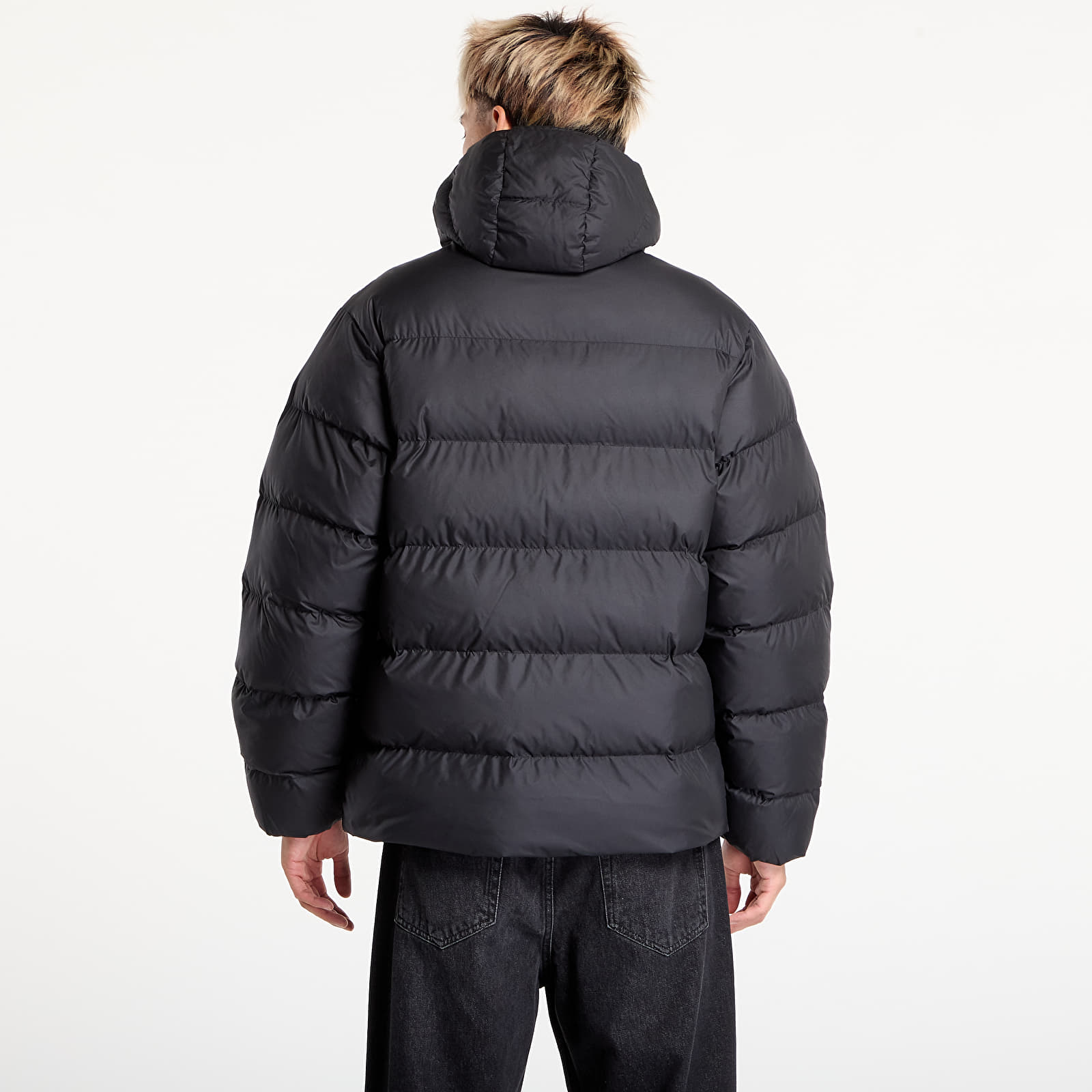 Ανδρικά down τζάκετ adidas Tonal Hooded Puffer Jacket Black