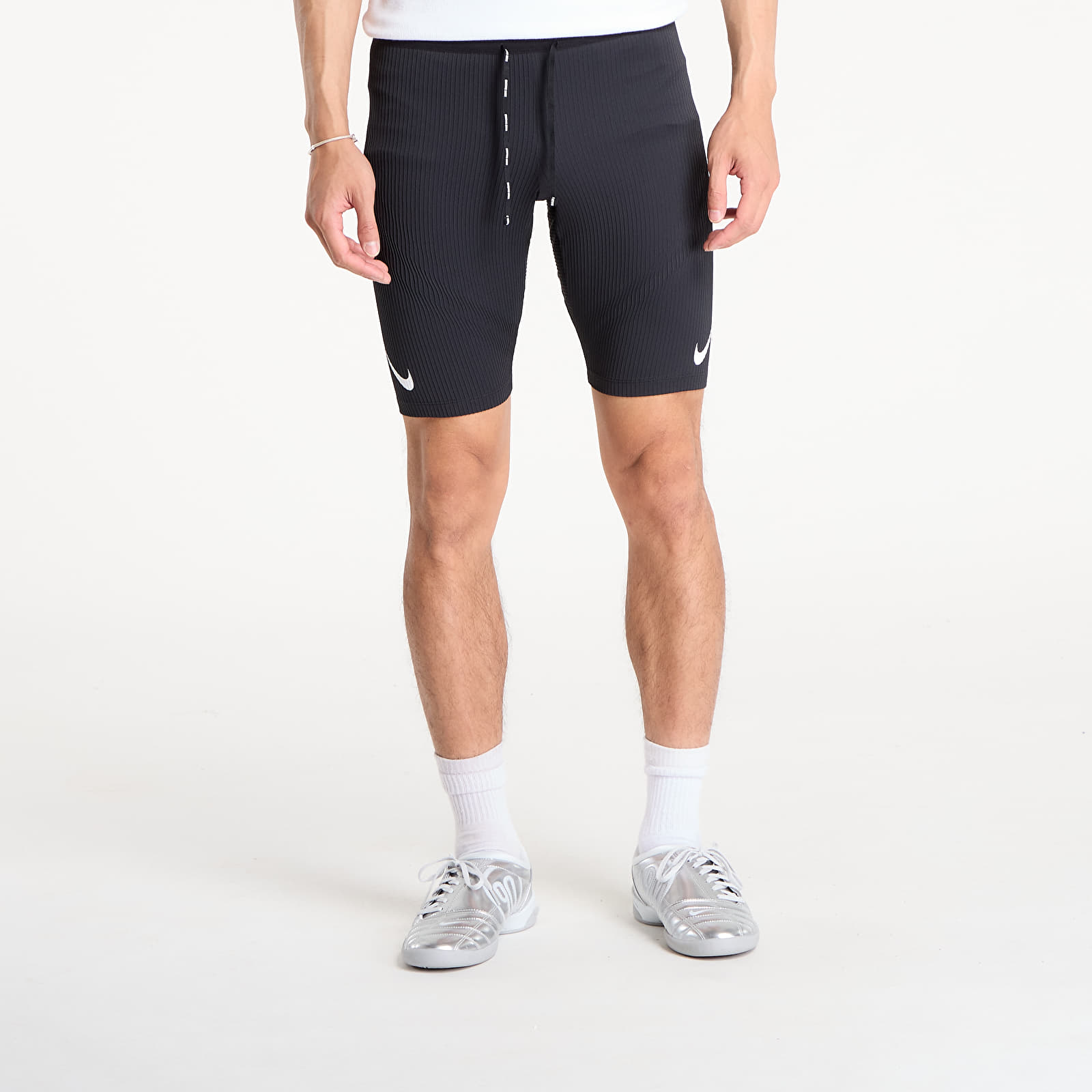 Men's shorts Nike AeroSwift Men's Dri-FIT ADV Running 1/2-Length Tights Black/ Summit White
