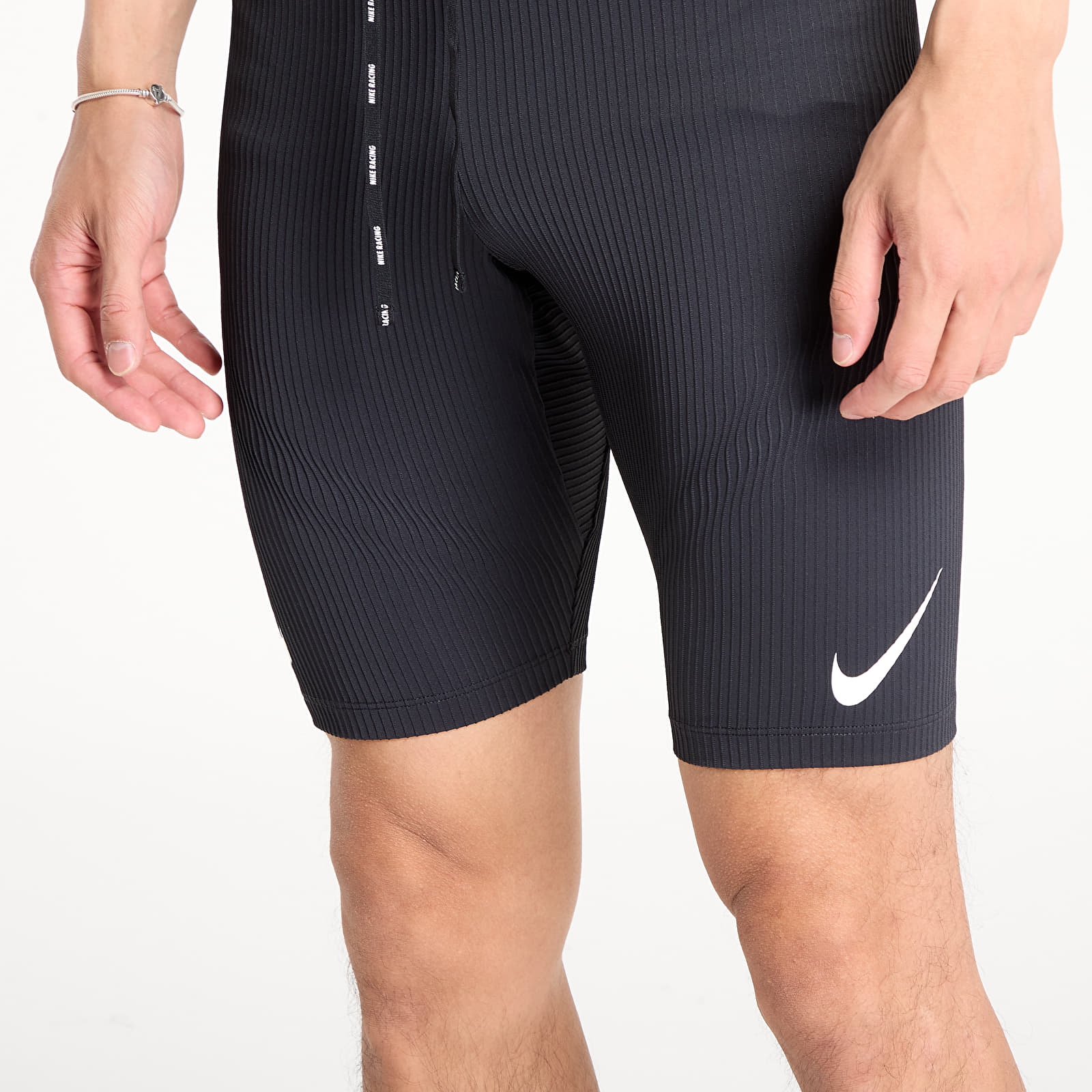 Men's shorts Nike AeroSwift Men's Dri-FIT ADV Running 1/2-Length Tights Black/ Summit White