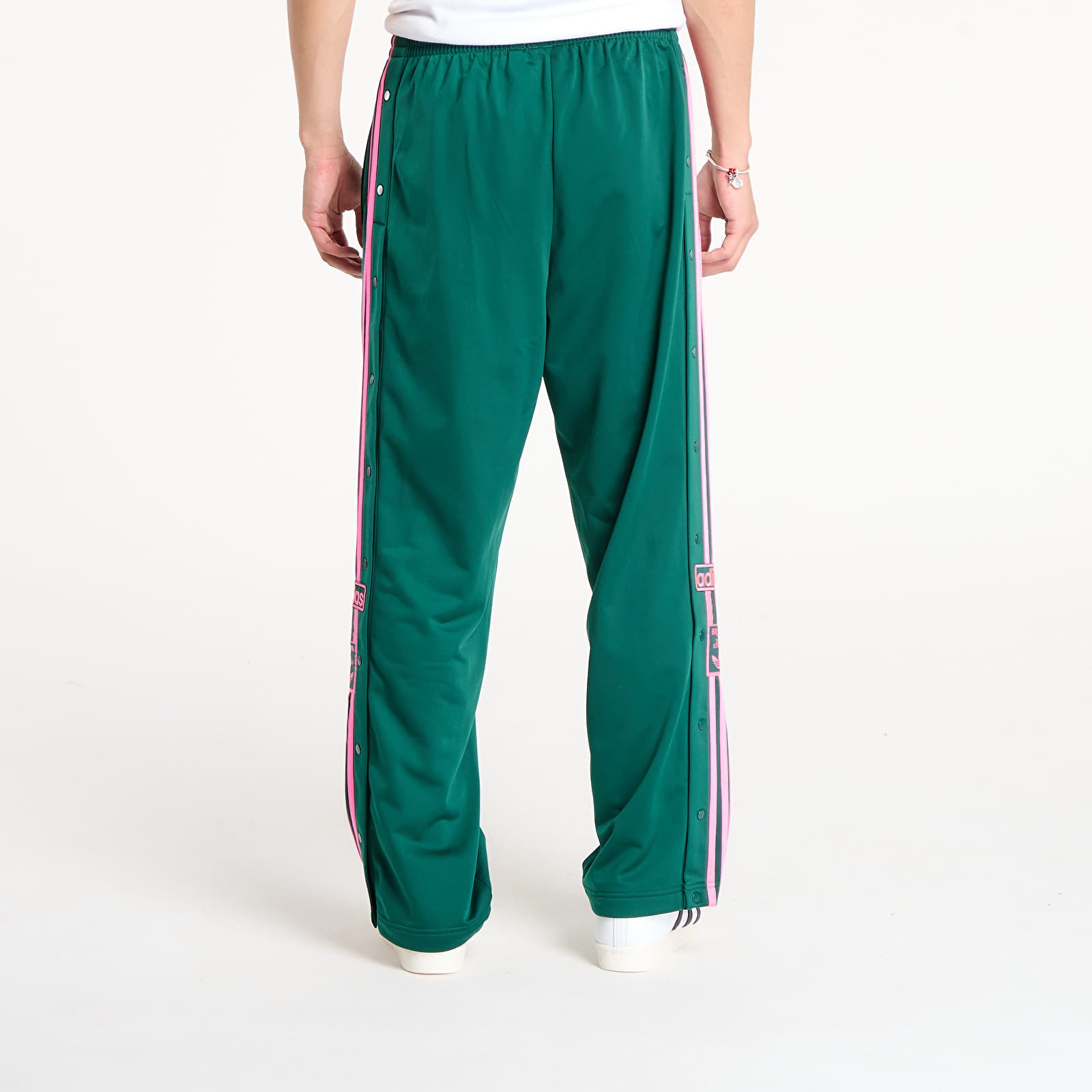 Men's trousers adidas Originals Adibreak Tracksuit Bottoms Collegiate Green/ Lucid Pink
