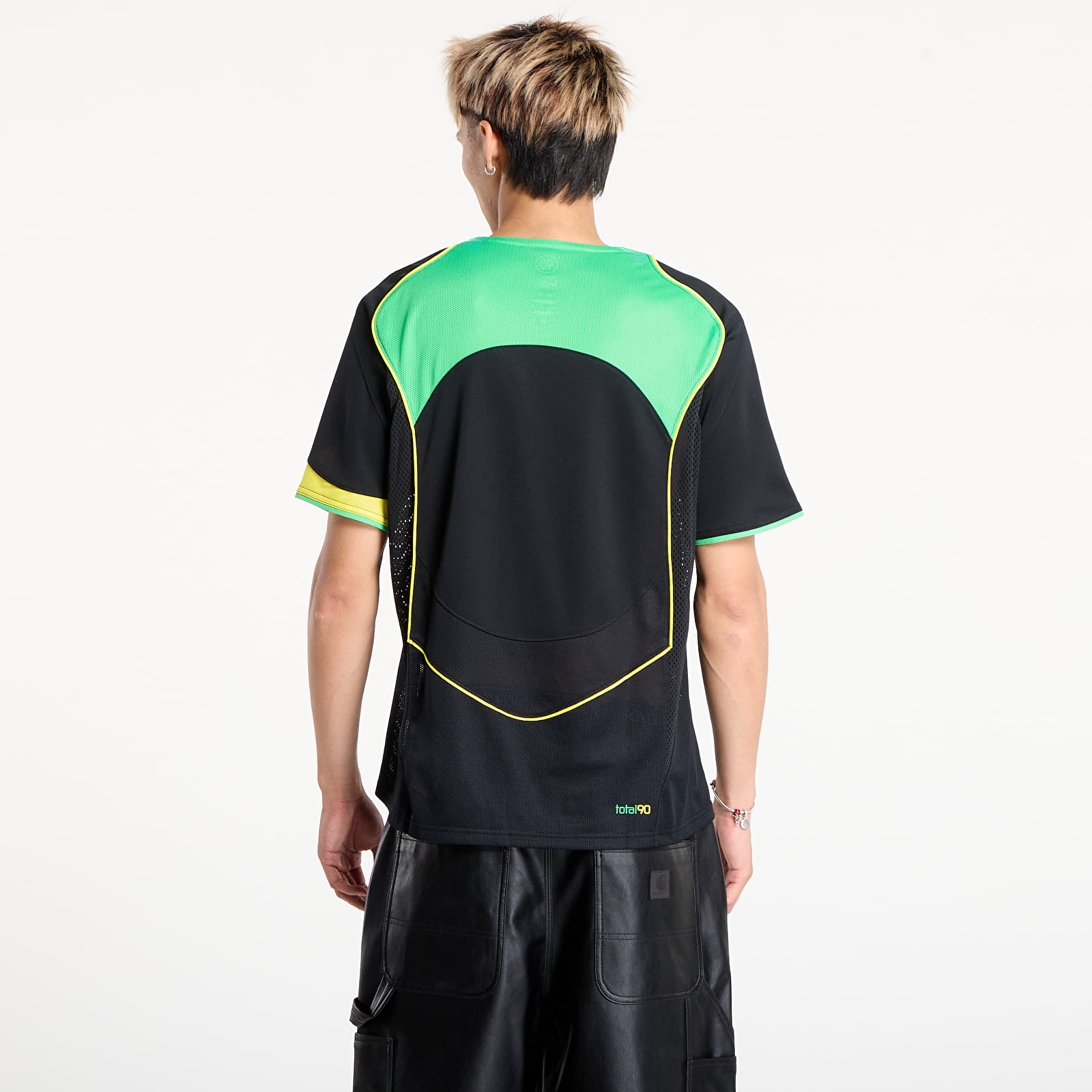 Men's Jerseys Nike Total 90 Men's Dri-FIT Soccer Jersey Black/ Green Spark/ Opti Yellow