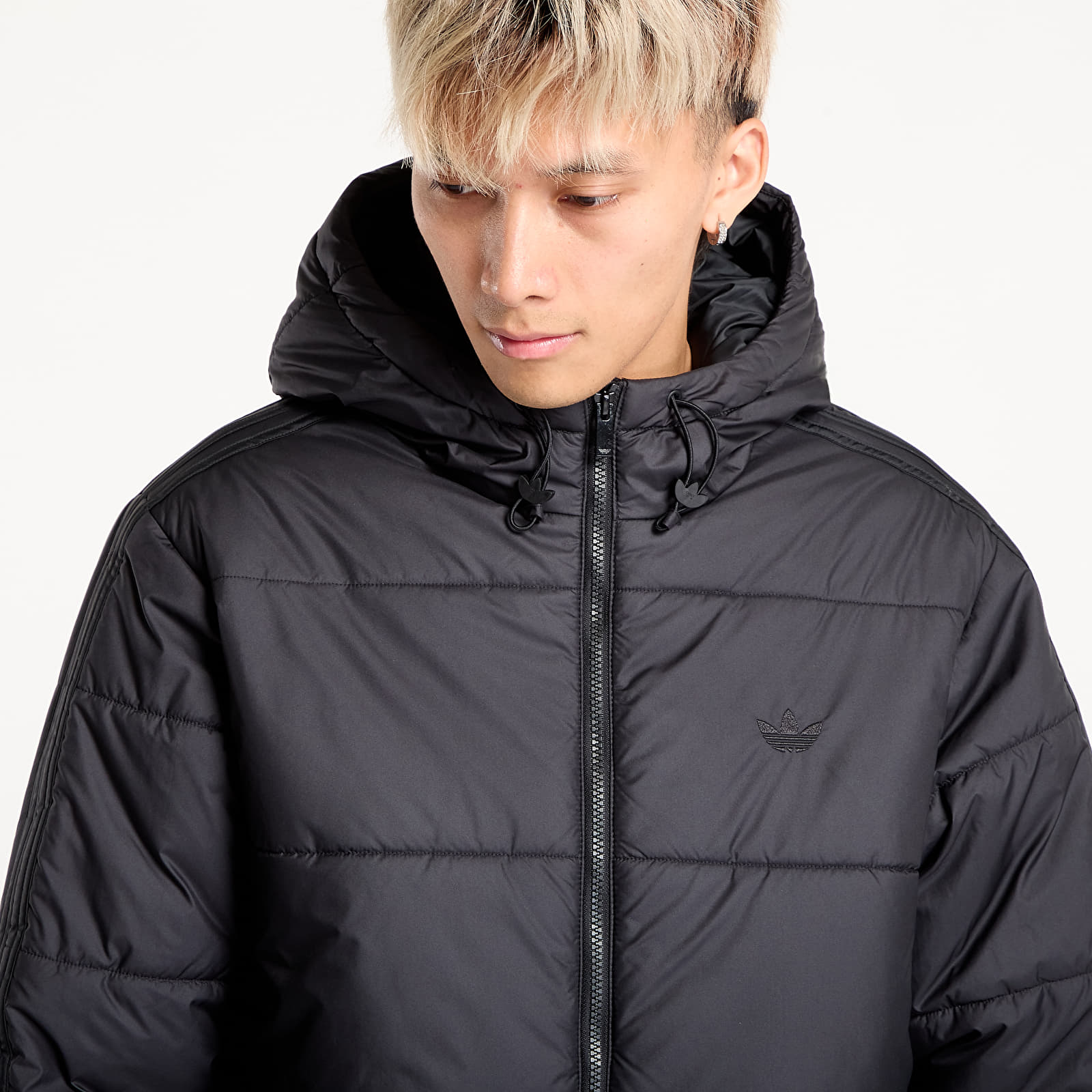 Men's jackets adidas Adicolor Long Jacket Black/ Black