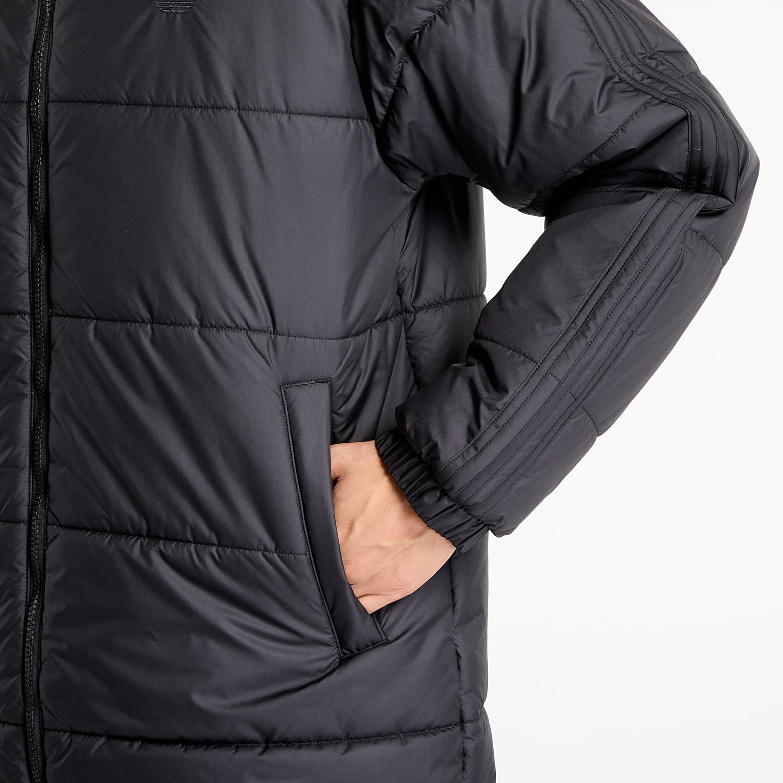 Men's jackets adidas Adicolor Long Jacket Black/ Black