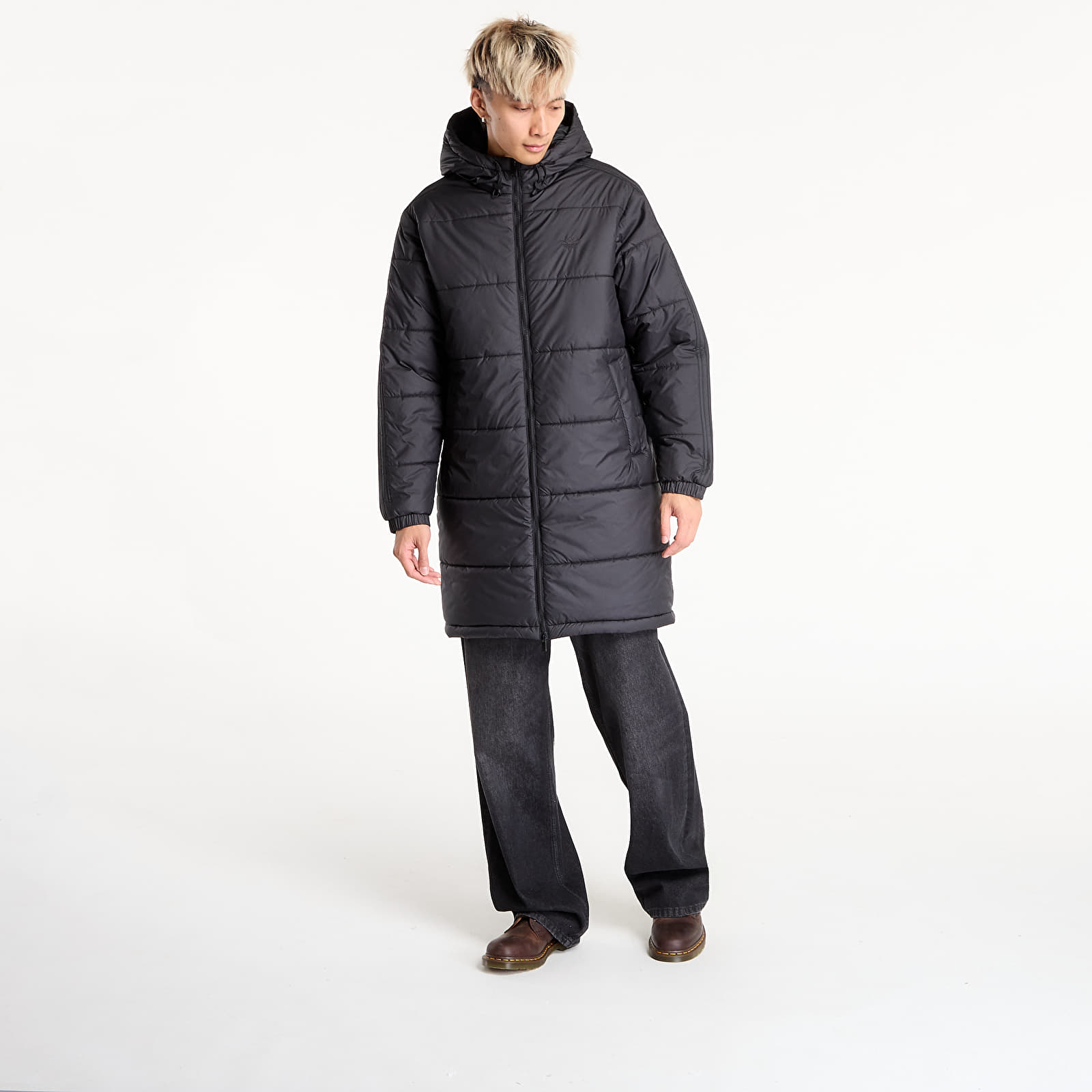 Men's jackets adidas Adicolor Long Jacket Black/ Black