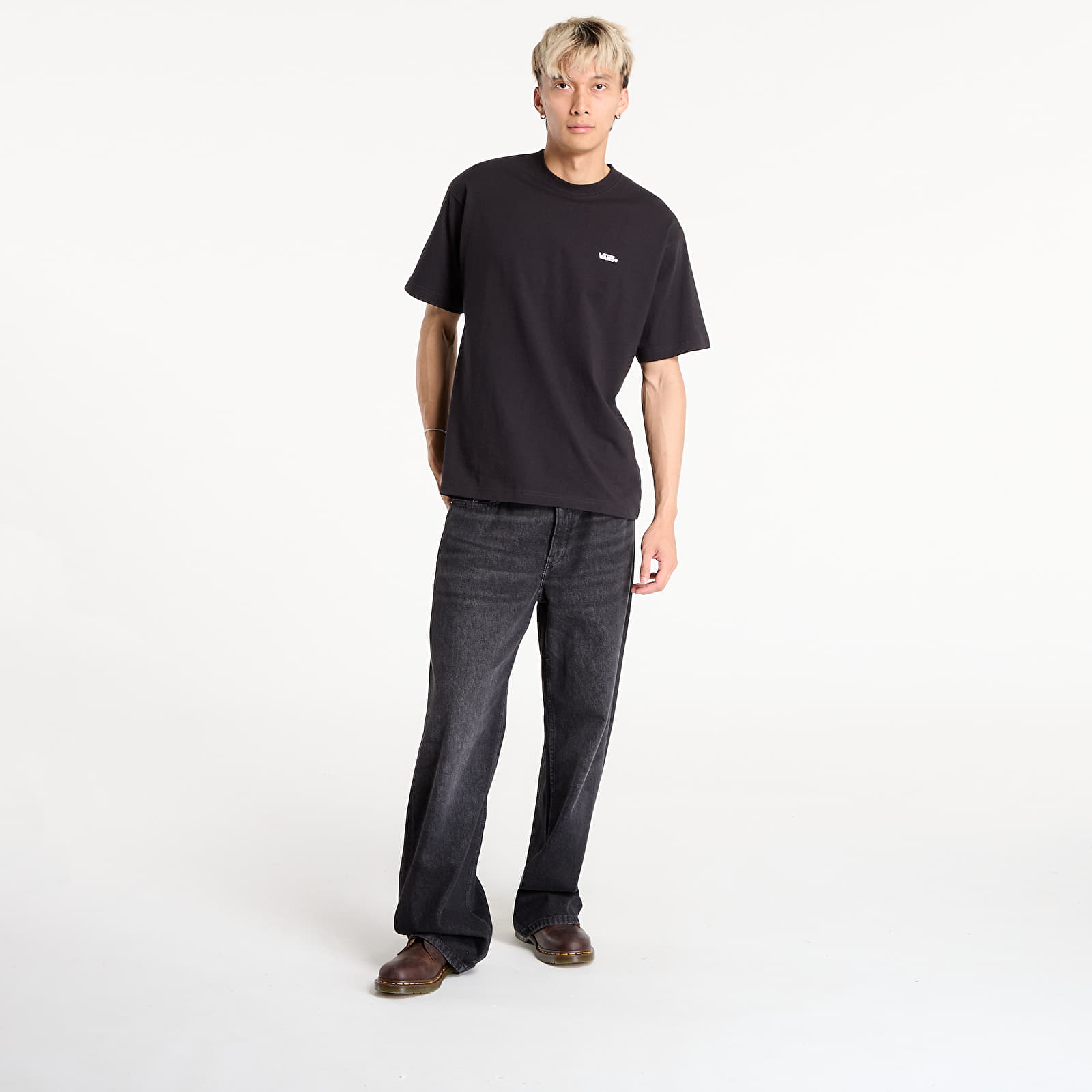 Men's T-shirts Vans Original Standards Stat Black/ White