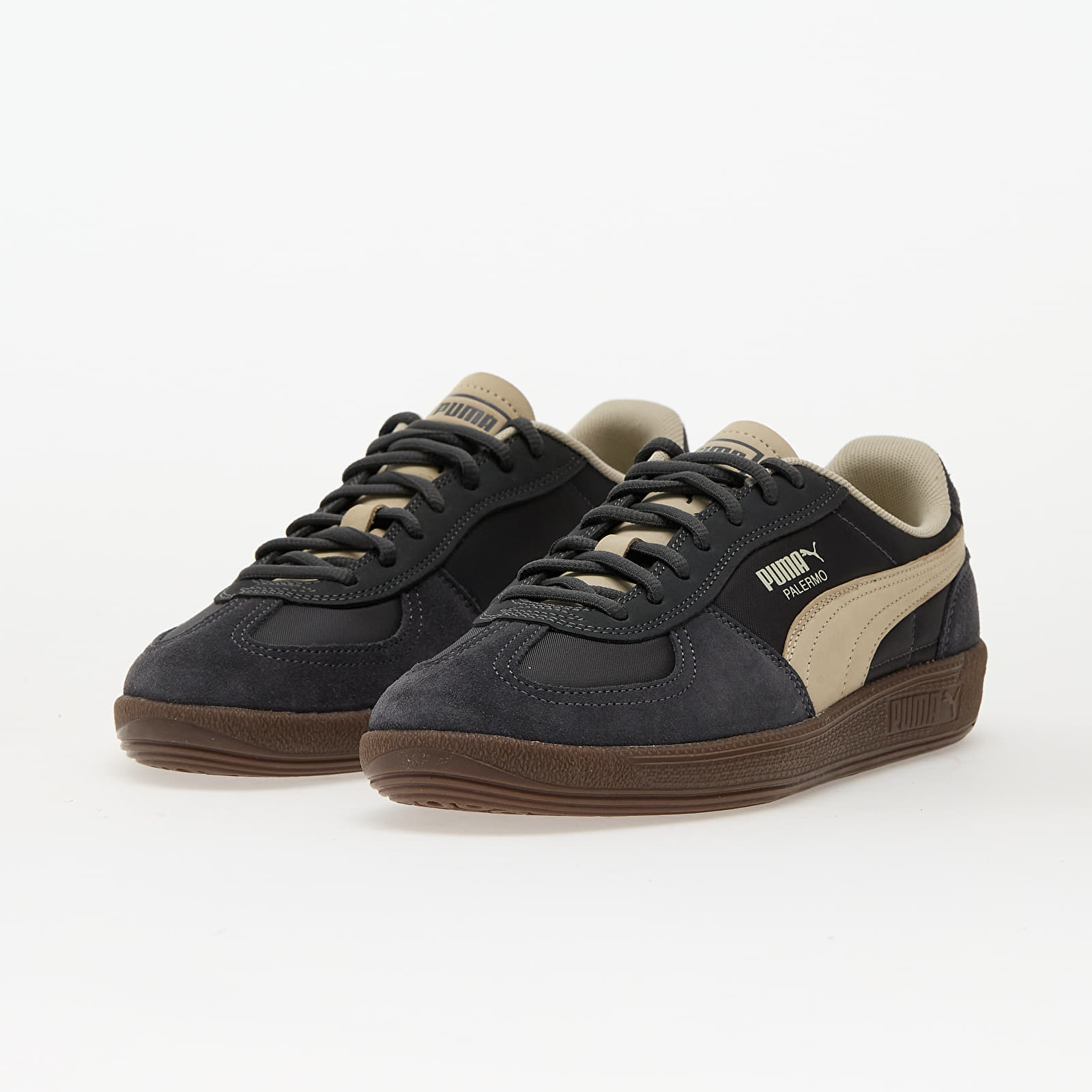Men's sneakers and shoes Puma Palermo Pop Dusky Gray-Desert Dust