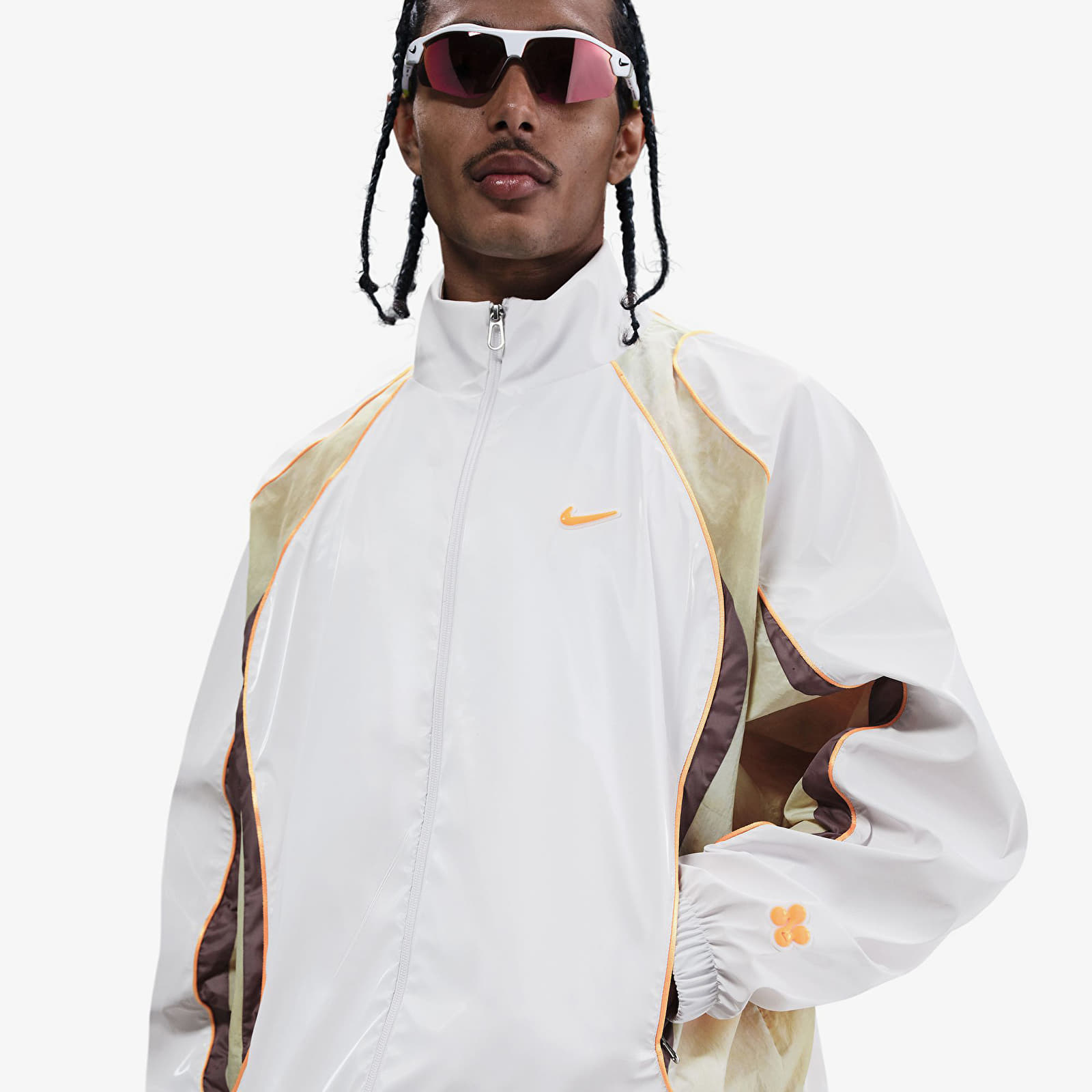 Chaquetas de hombre Nike Project F.R.O.G. Men's Track Jacket White/ Olive Aura/ Taupe Grey/ Sundial