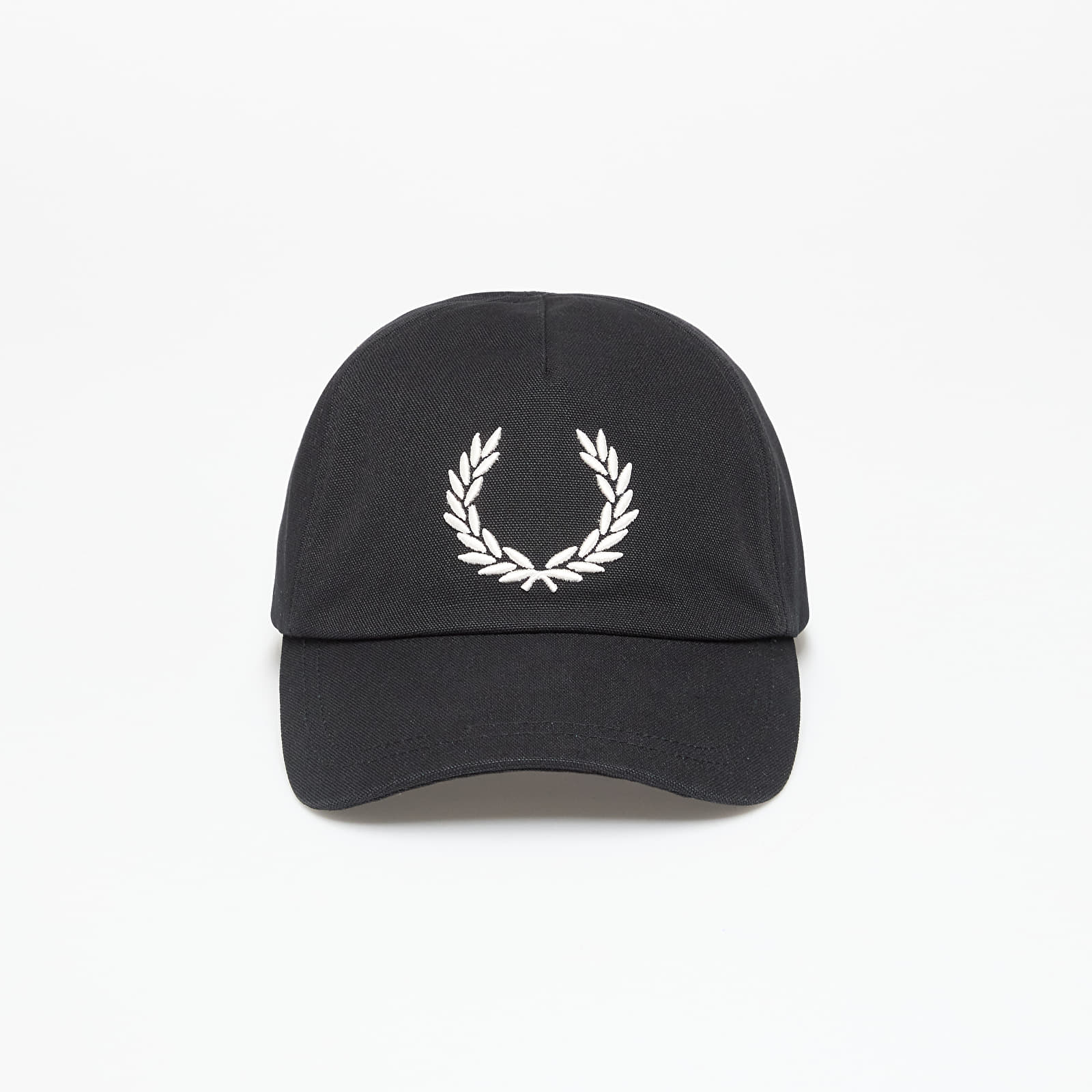 Mützen für Männer FRED PERRY Bold Branding Canvas Cap Black/ Snow White