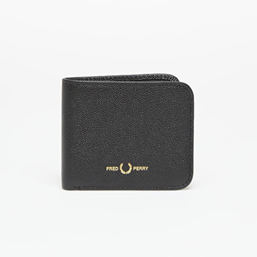 Plånbok FRED PERRY Scotchgrain Leather Bwallet Black