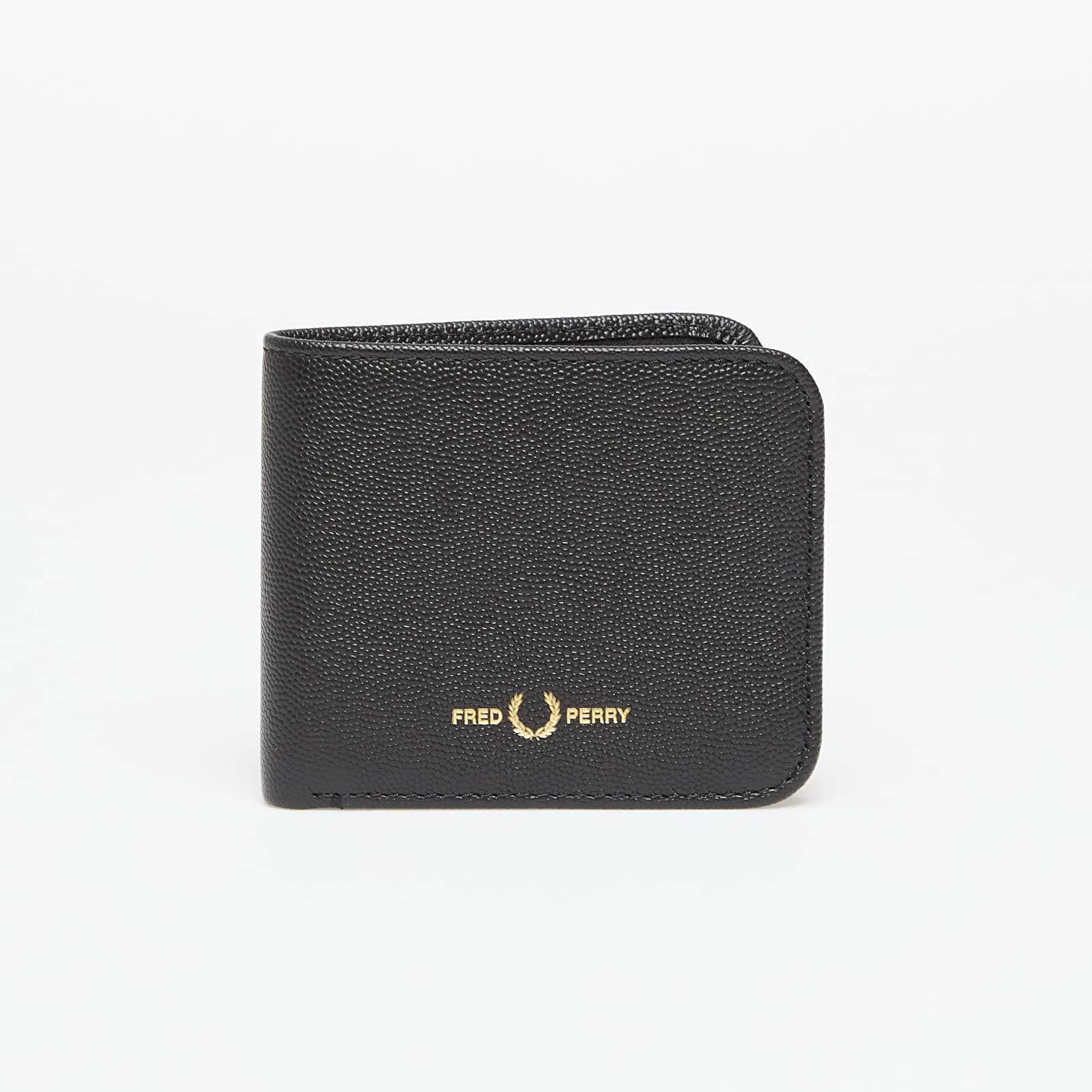 Carteras de los hombres FRED PERRY Scotchgrain Leather Bwallet Black