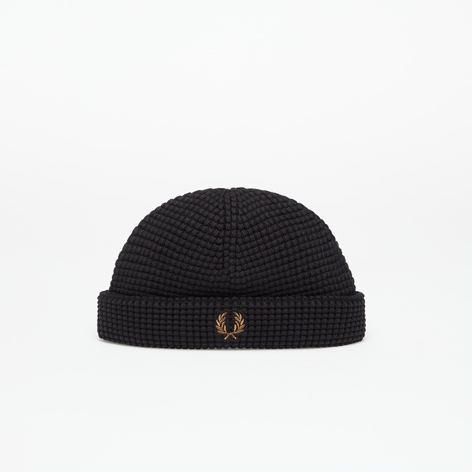 Herenhoeden FRED PERRY Waffle Beanie Black