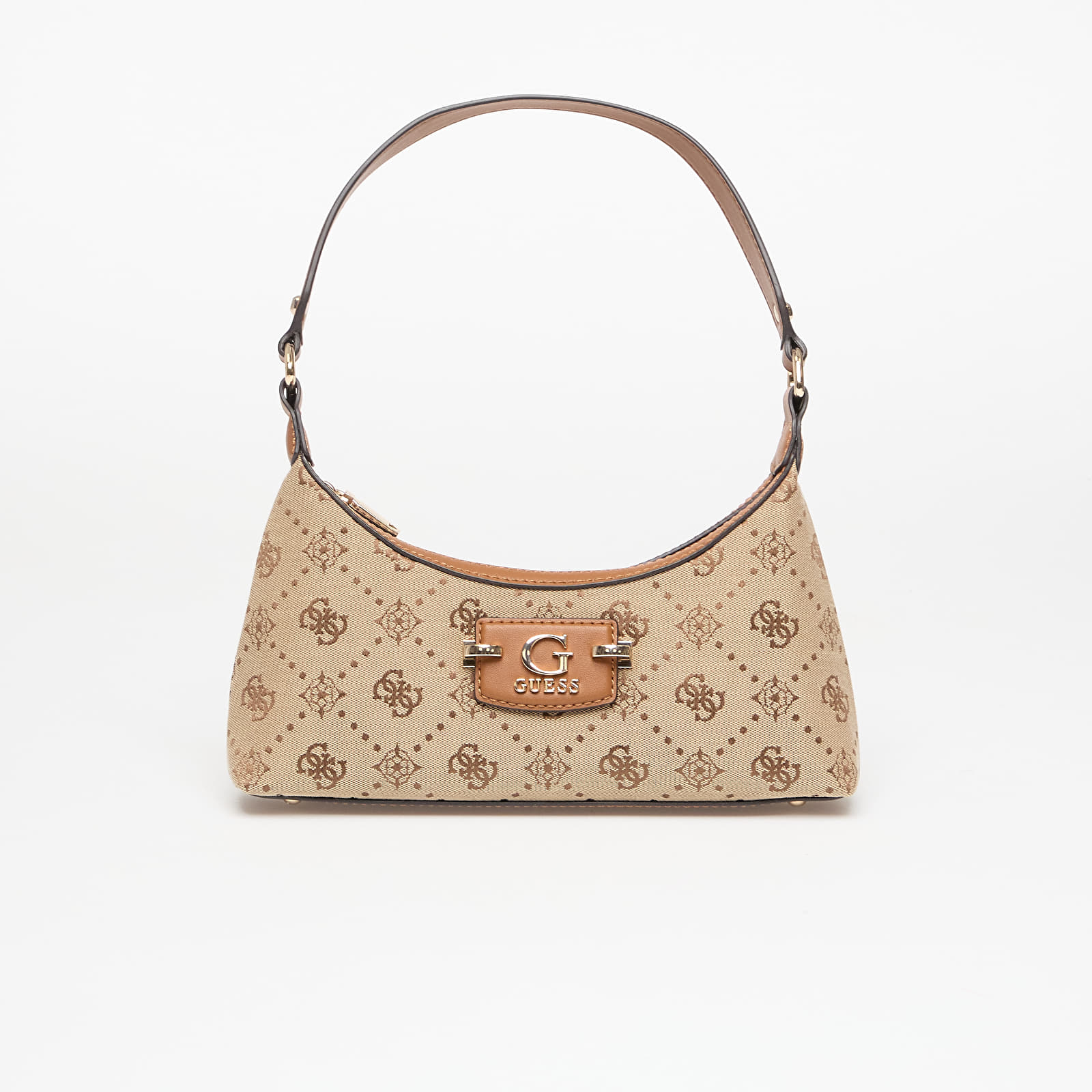 Naisten käsilaukut GUESS Neda Top Zip Shoulder Bag Latte Logo